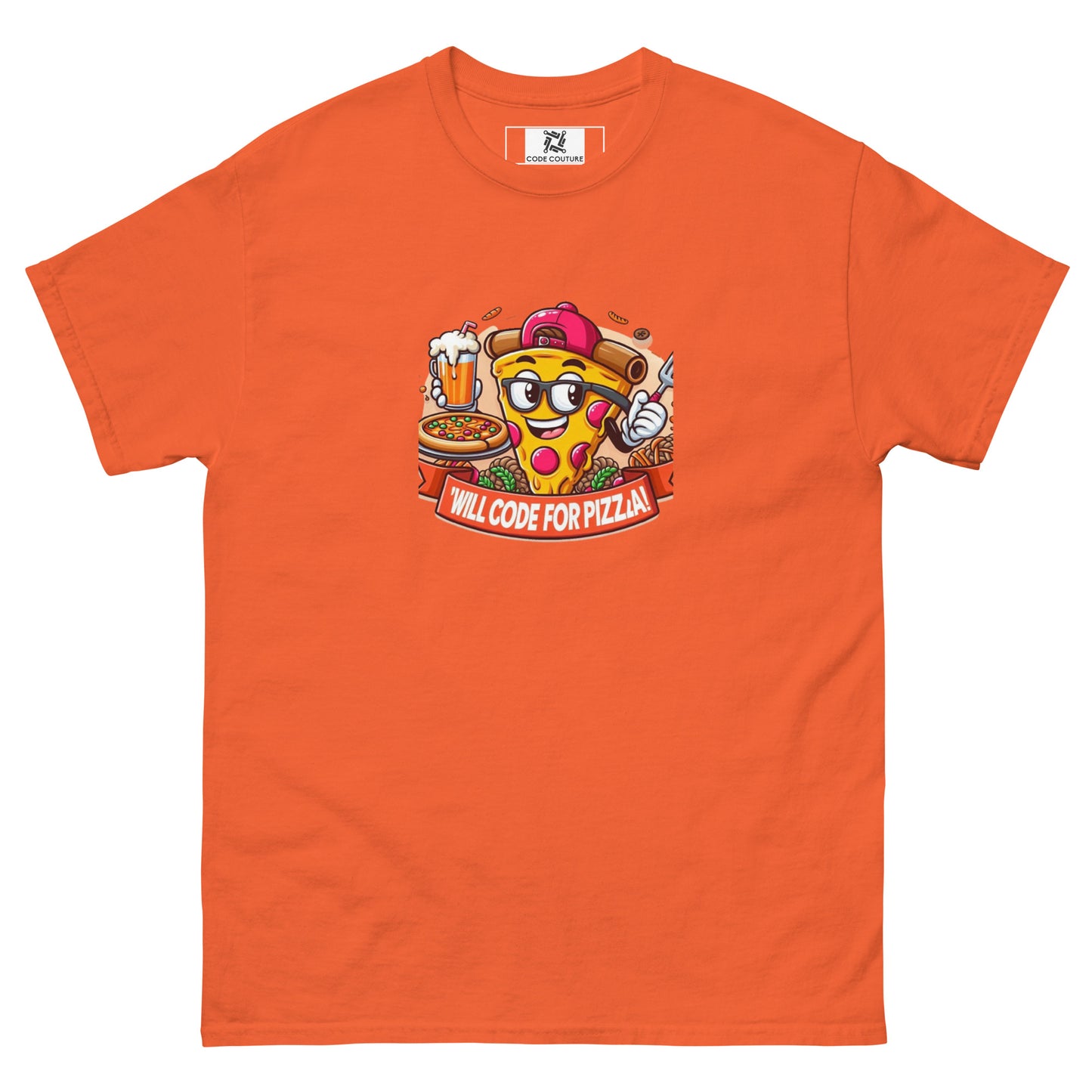 Code For Pizza tee - Dark