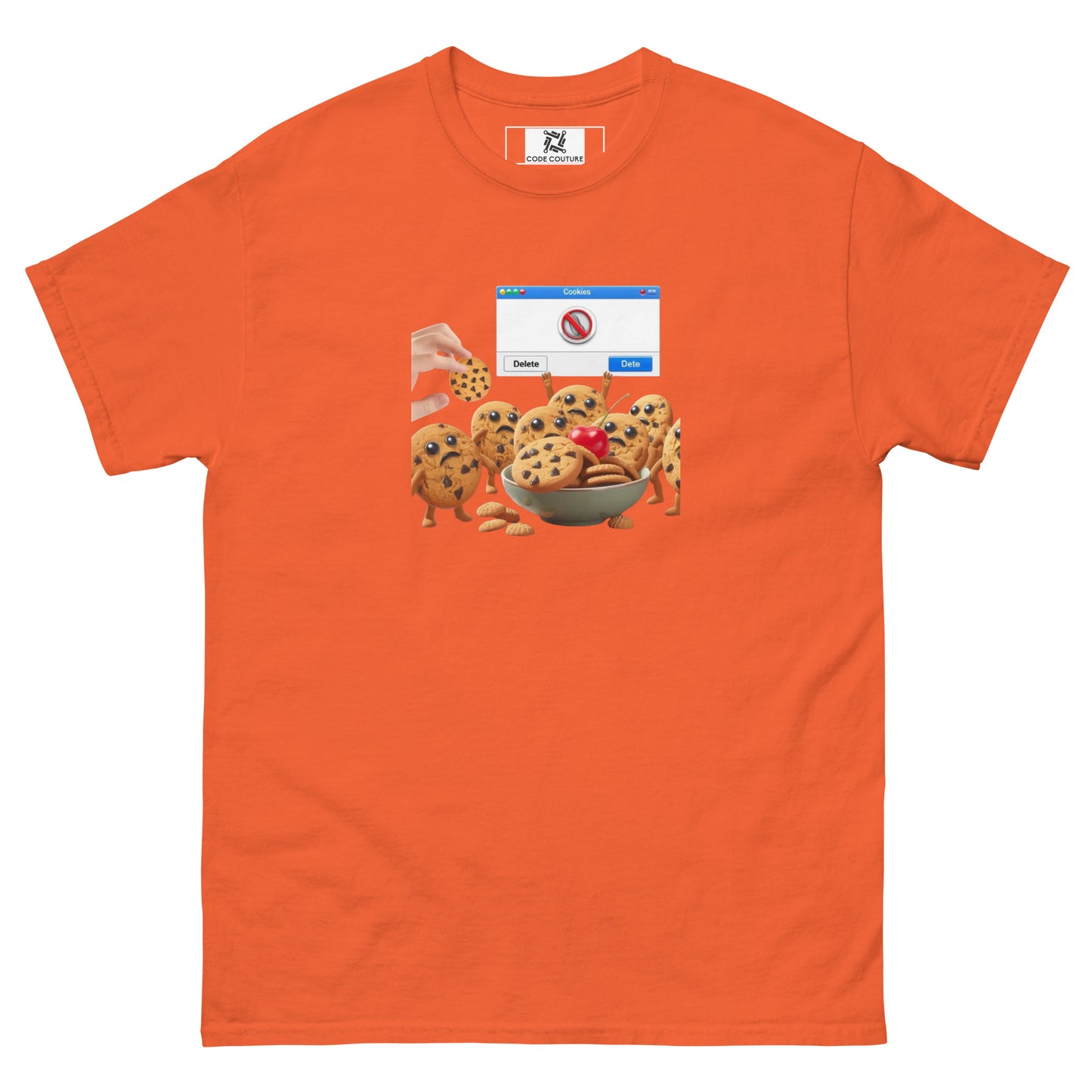 Delete Cookies tee - Dark