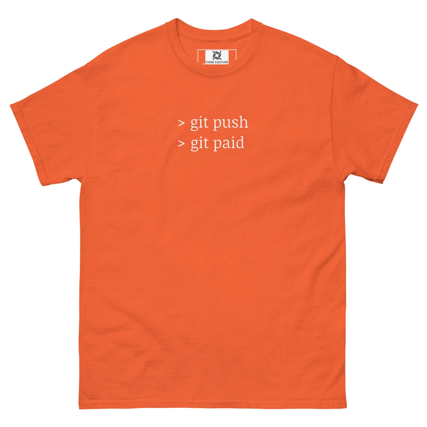 git push git paid tee - Dark