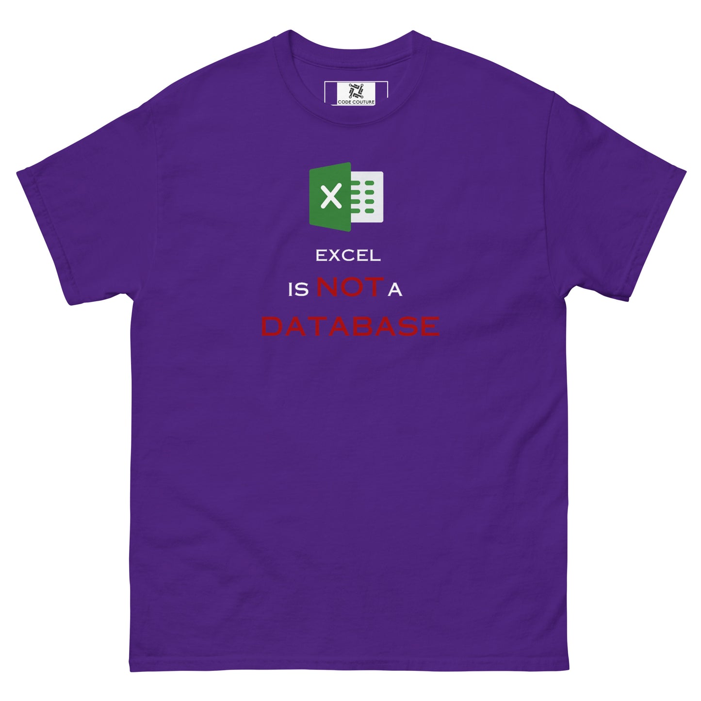 Excel Not a DB classic tee - Dark