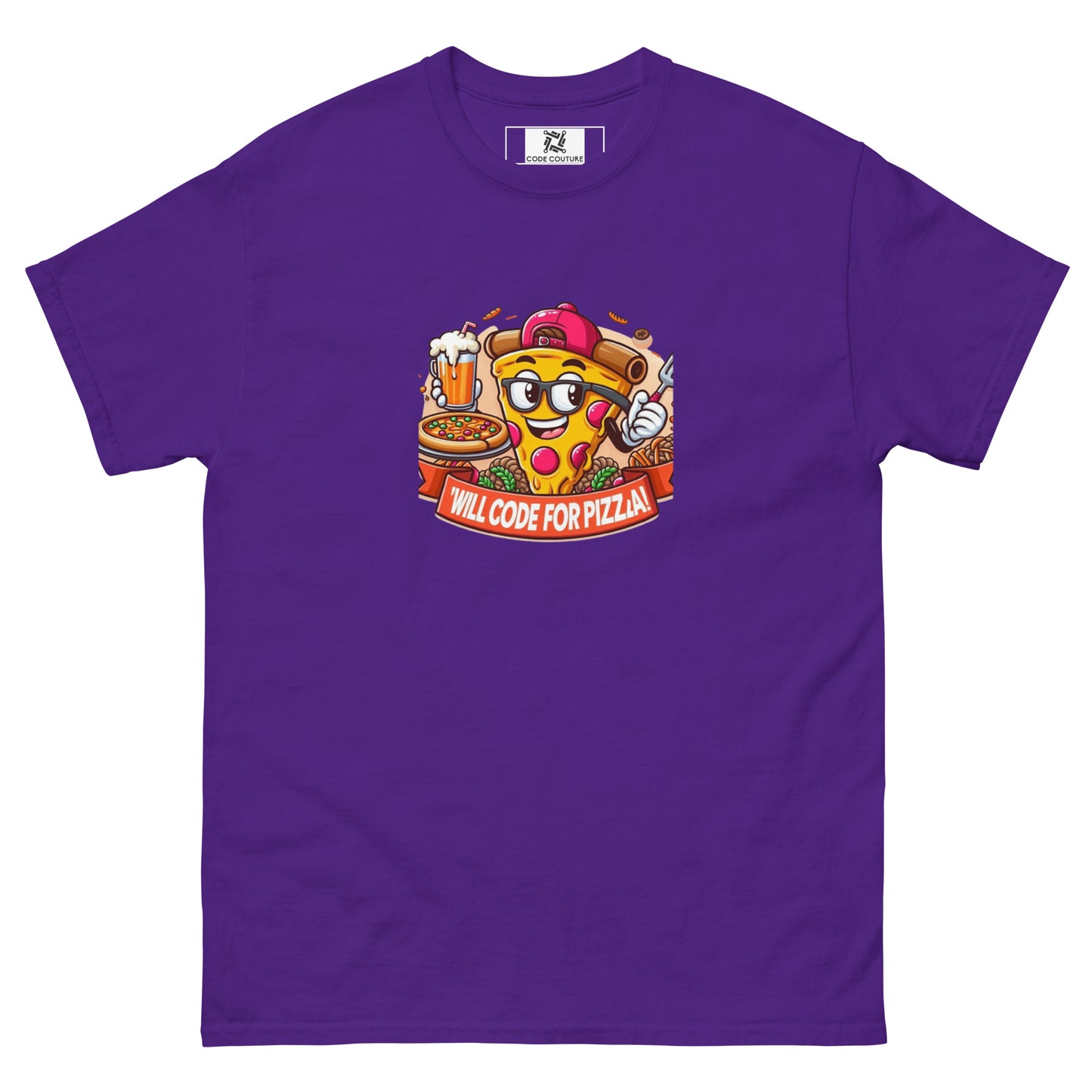 Code For Pizza tee - Dark