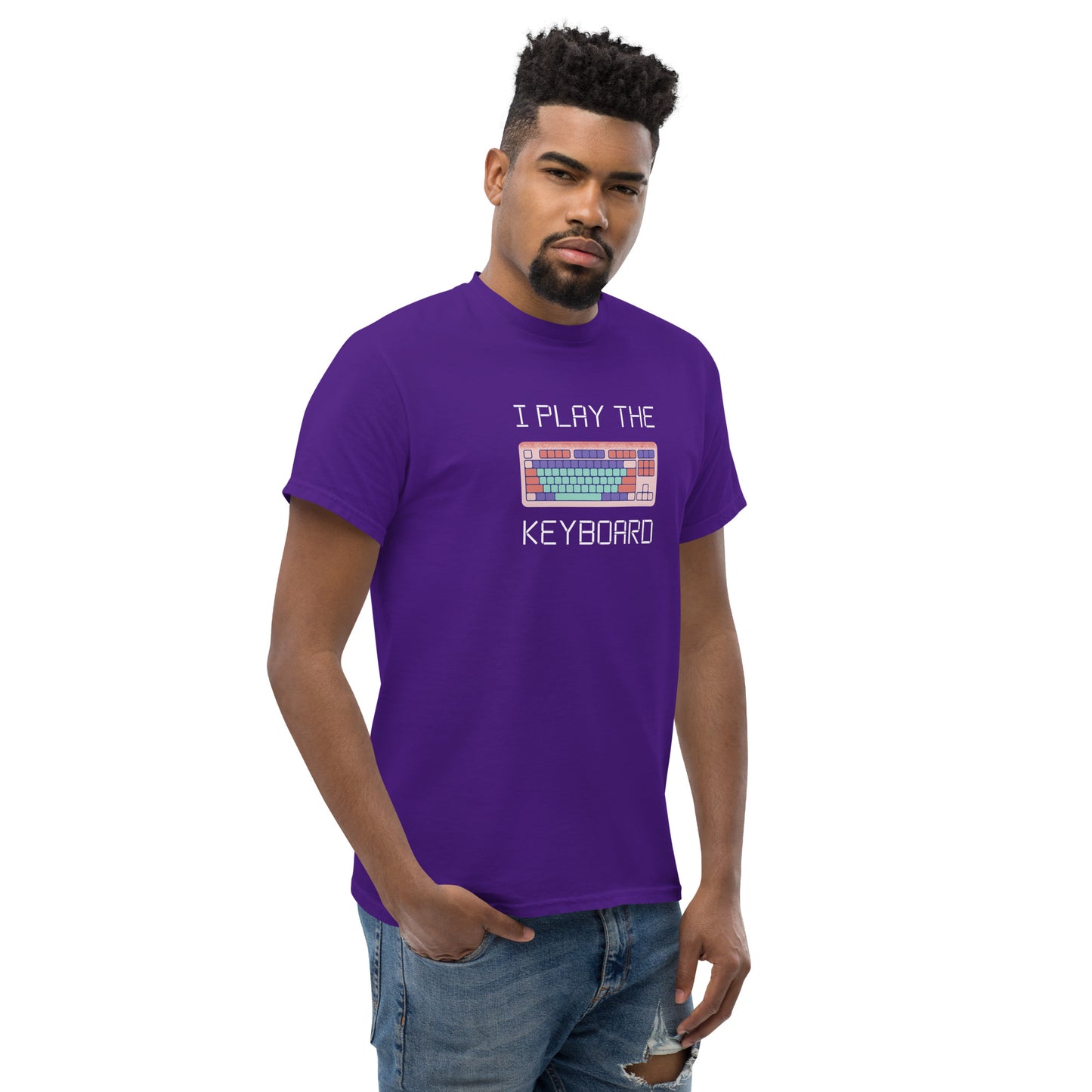 Play The Keyboard tee - Dark