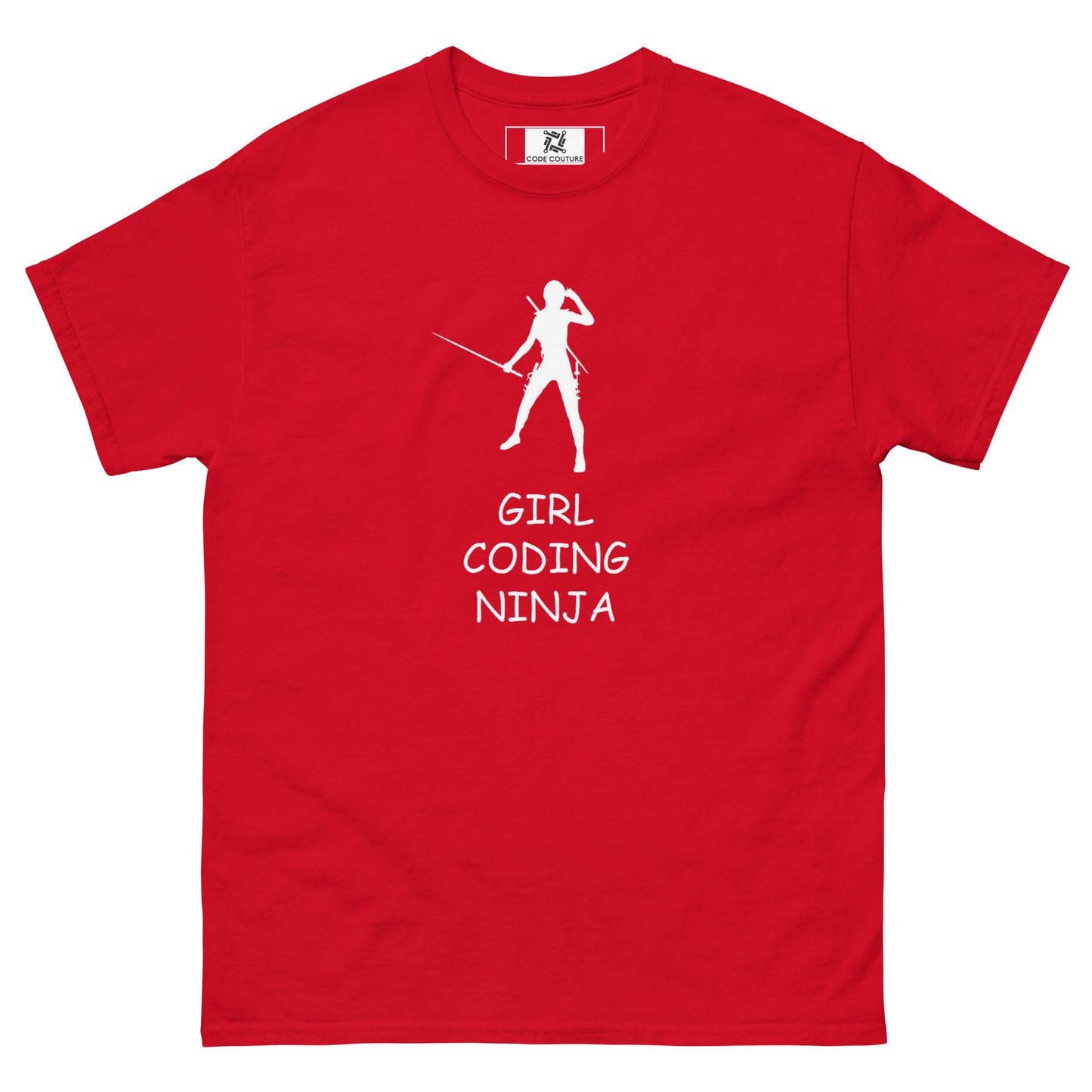 Girl Coding Ninja classic tee - Dark