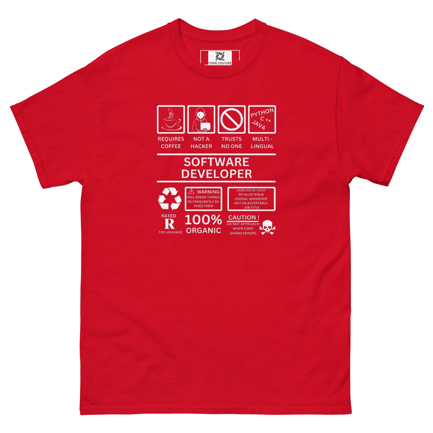 Software Developer tee - Dark