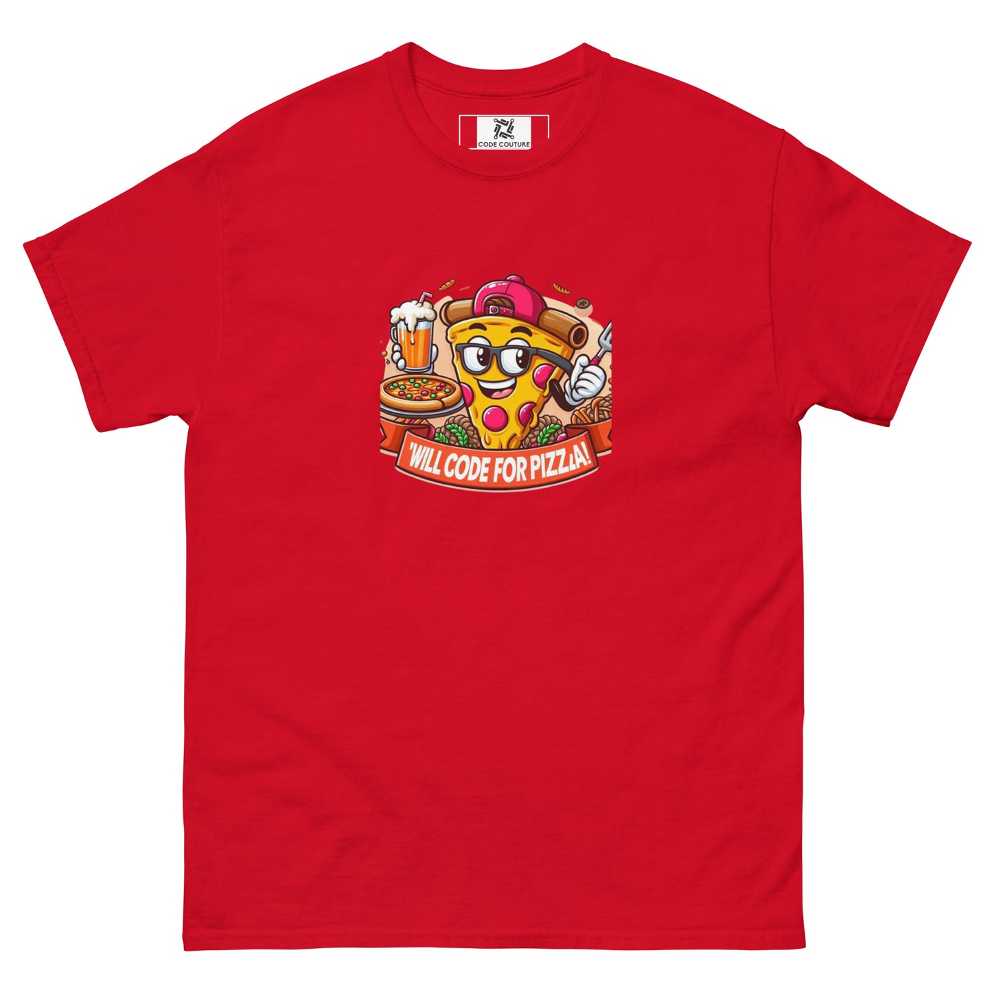 Code For Pizza tee - Dark