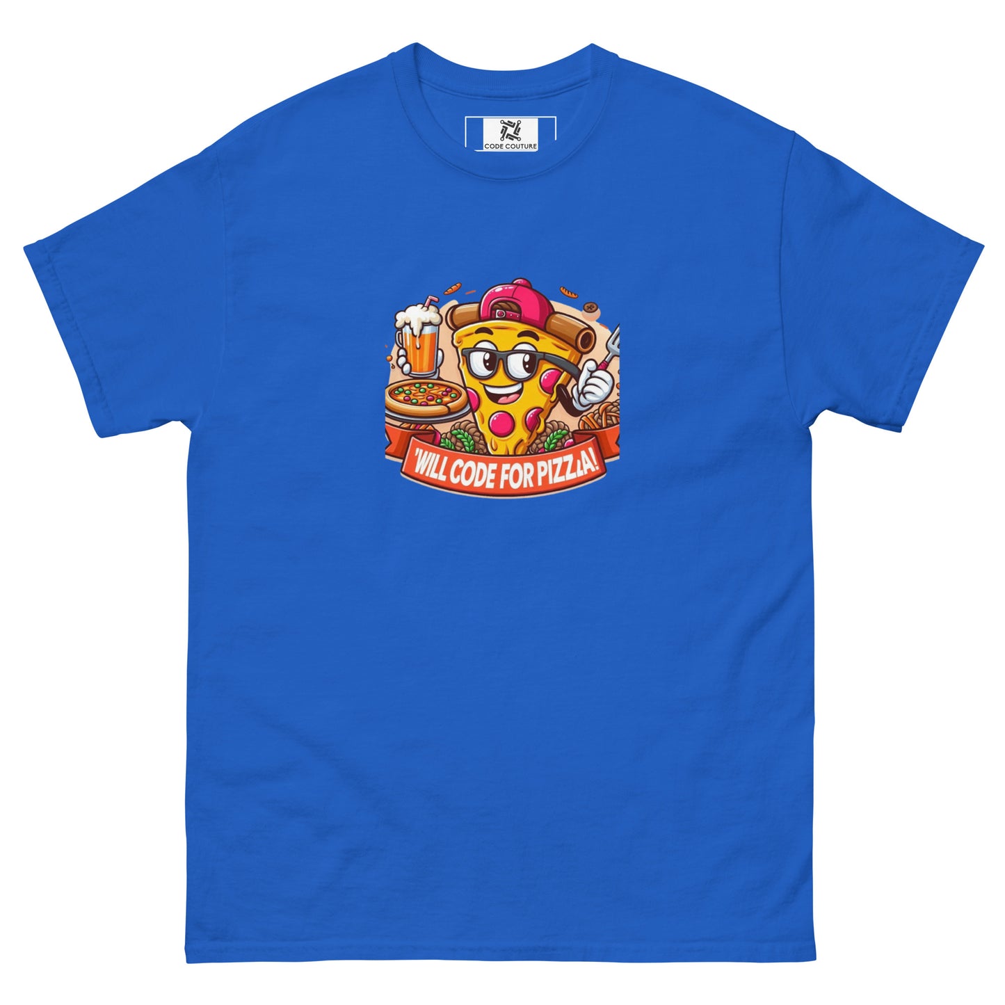 Code For Pizza tee - Dark