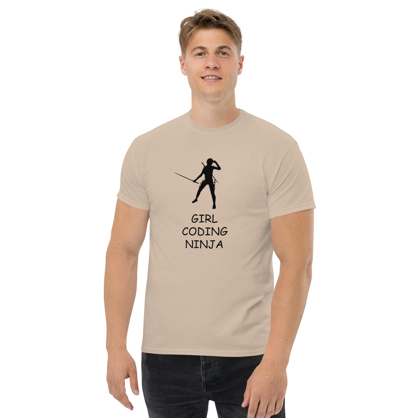 Girl Coding Ninja classic tee