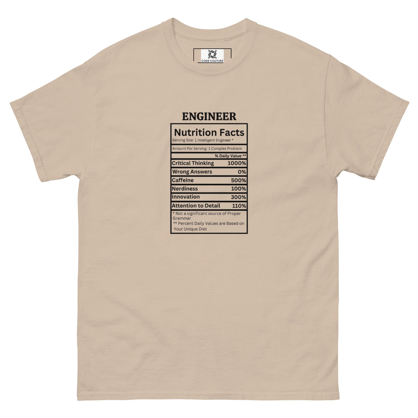 Nutrition Facts tee