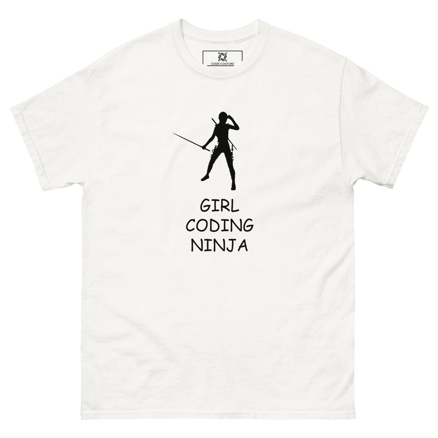 Girl Coding Ninja classic tee