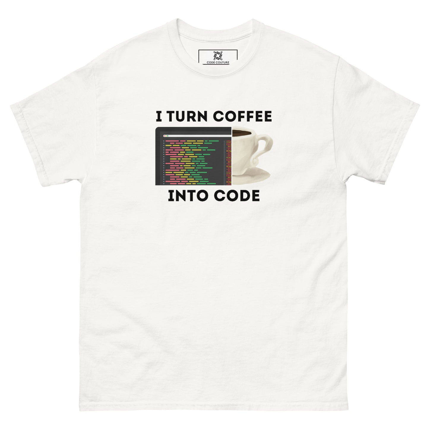 Coffee into Code classic tee - Light