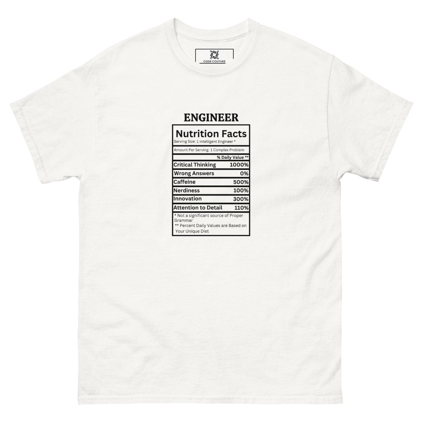 Nutrition Facts tee