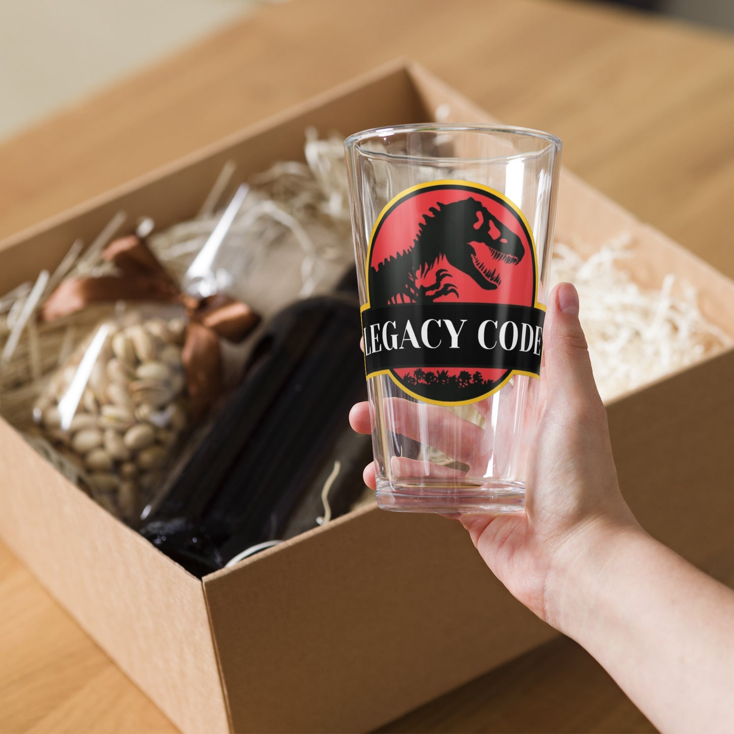 Legacy Code Shaker pint glass