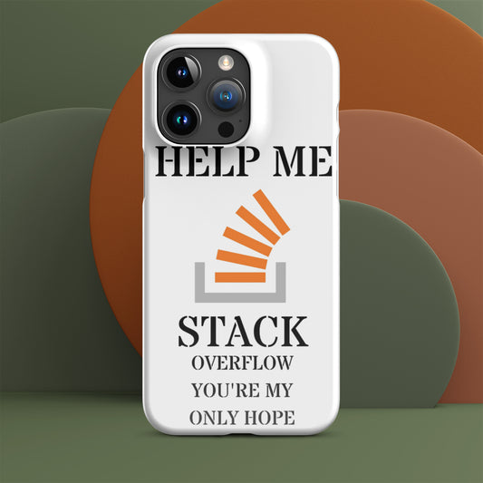 Help Me Stack Overflow Snap case for iPhone®