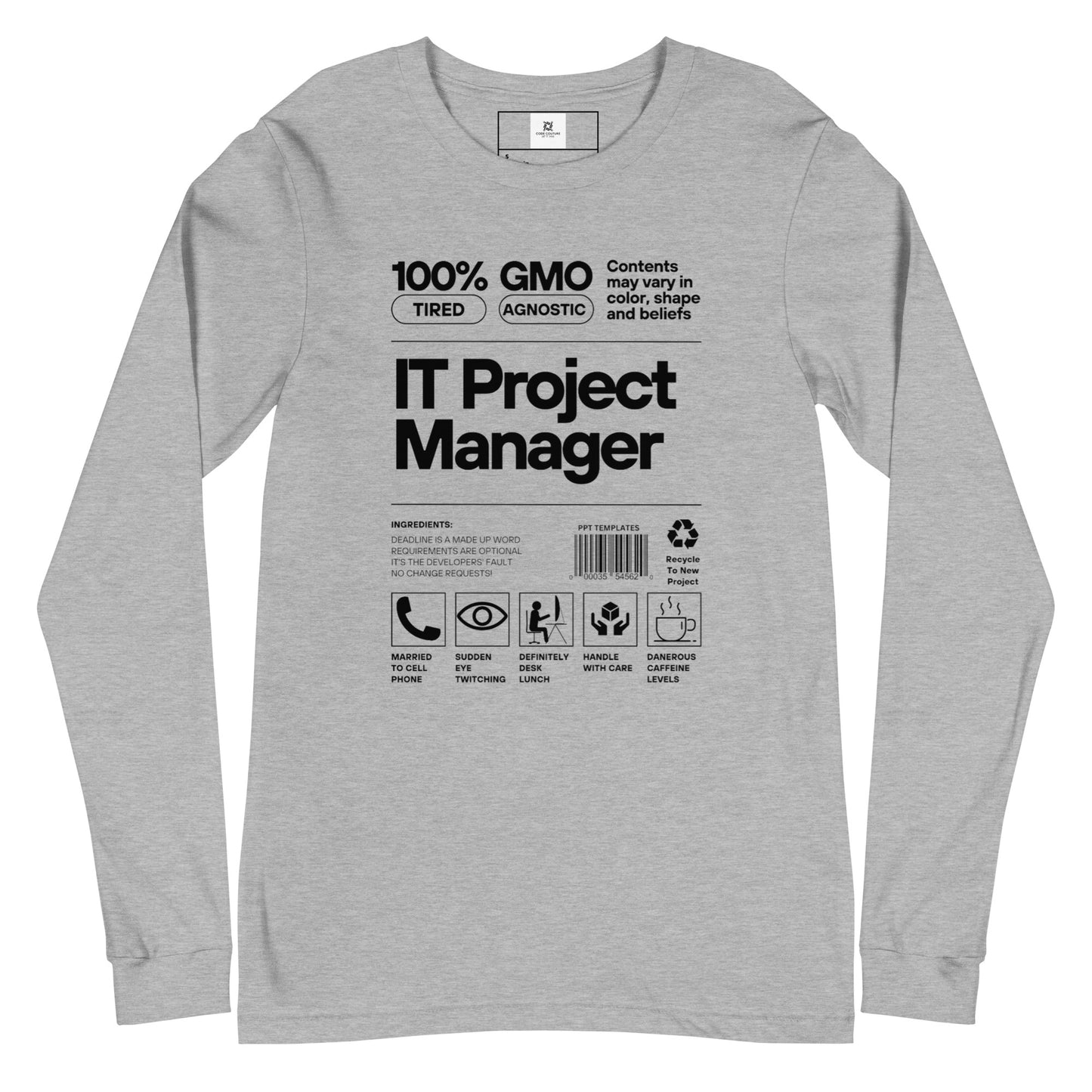 Project Manager Label Long Sleeve - Light