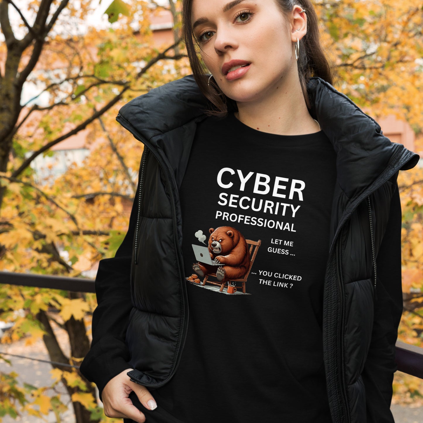 Cyber Security Bear Long Sleeve