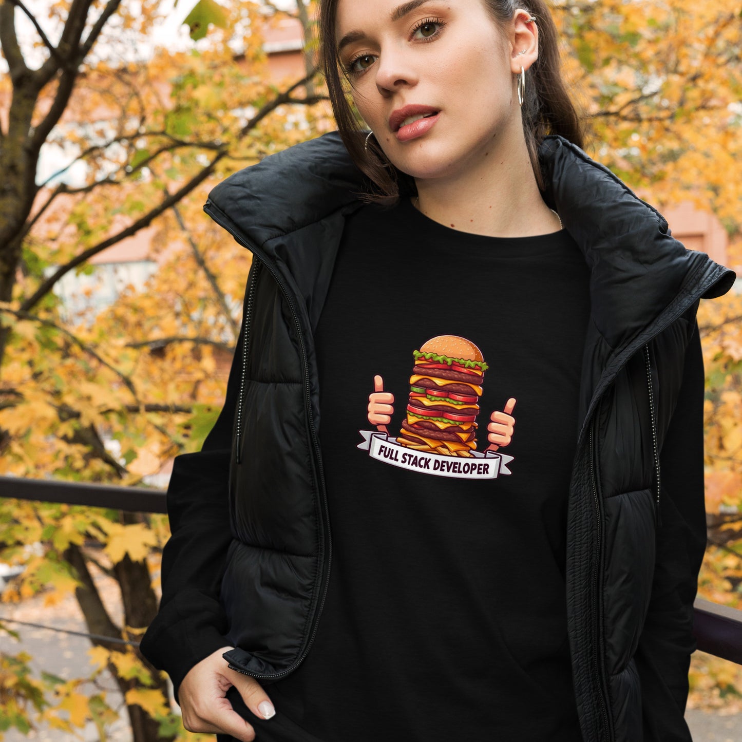 Burgers Full Stacker Long Sleeve - Dark