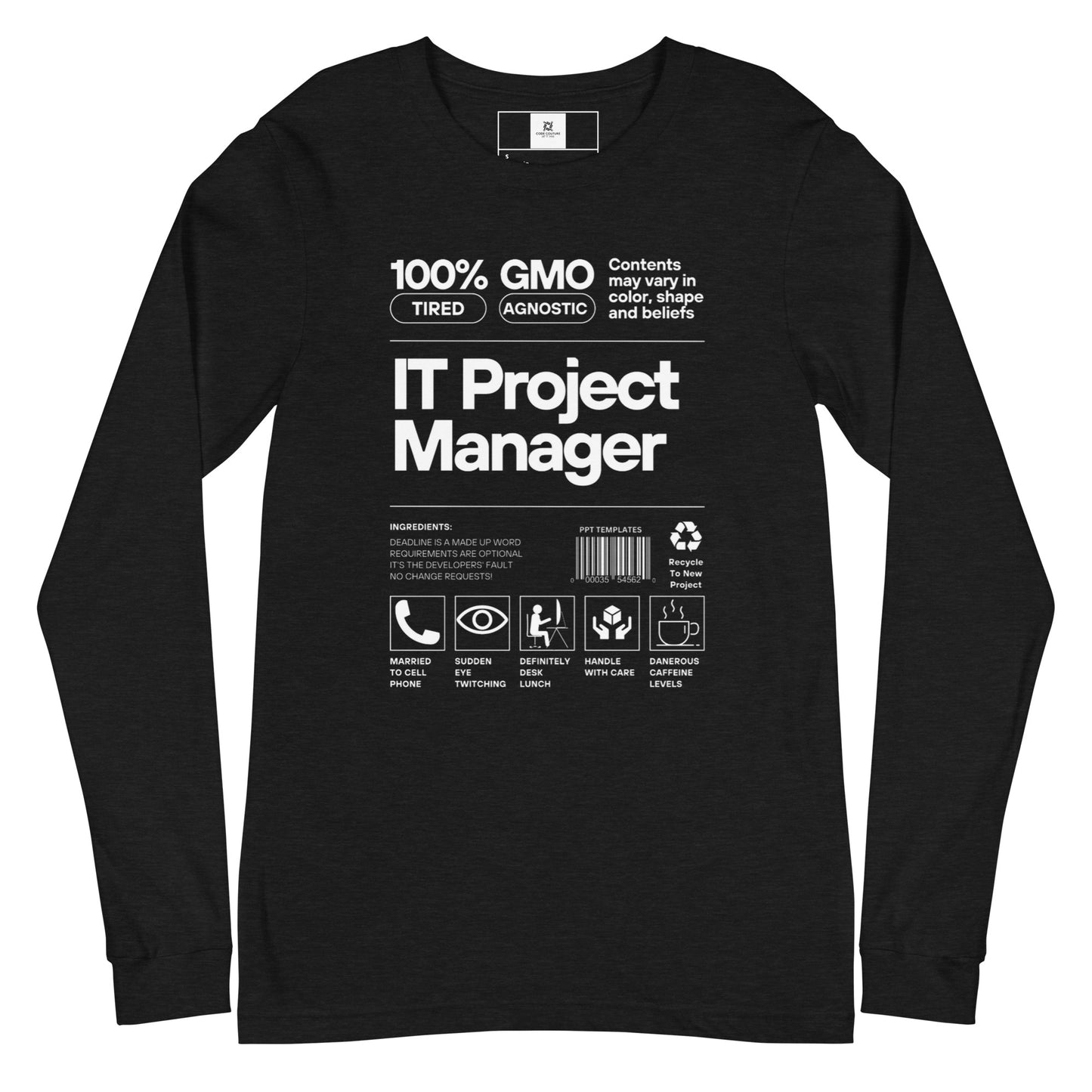 Project Manager Label Long Sleeve