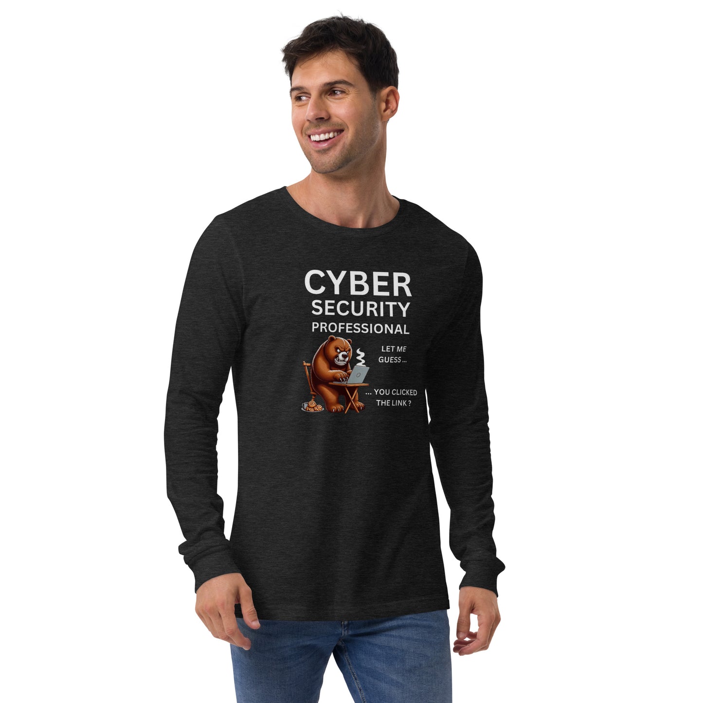 Very Angry Cyber Bear Long Sleeve - Dark