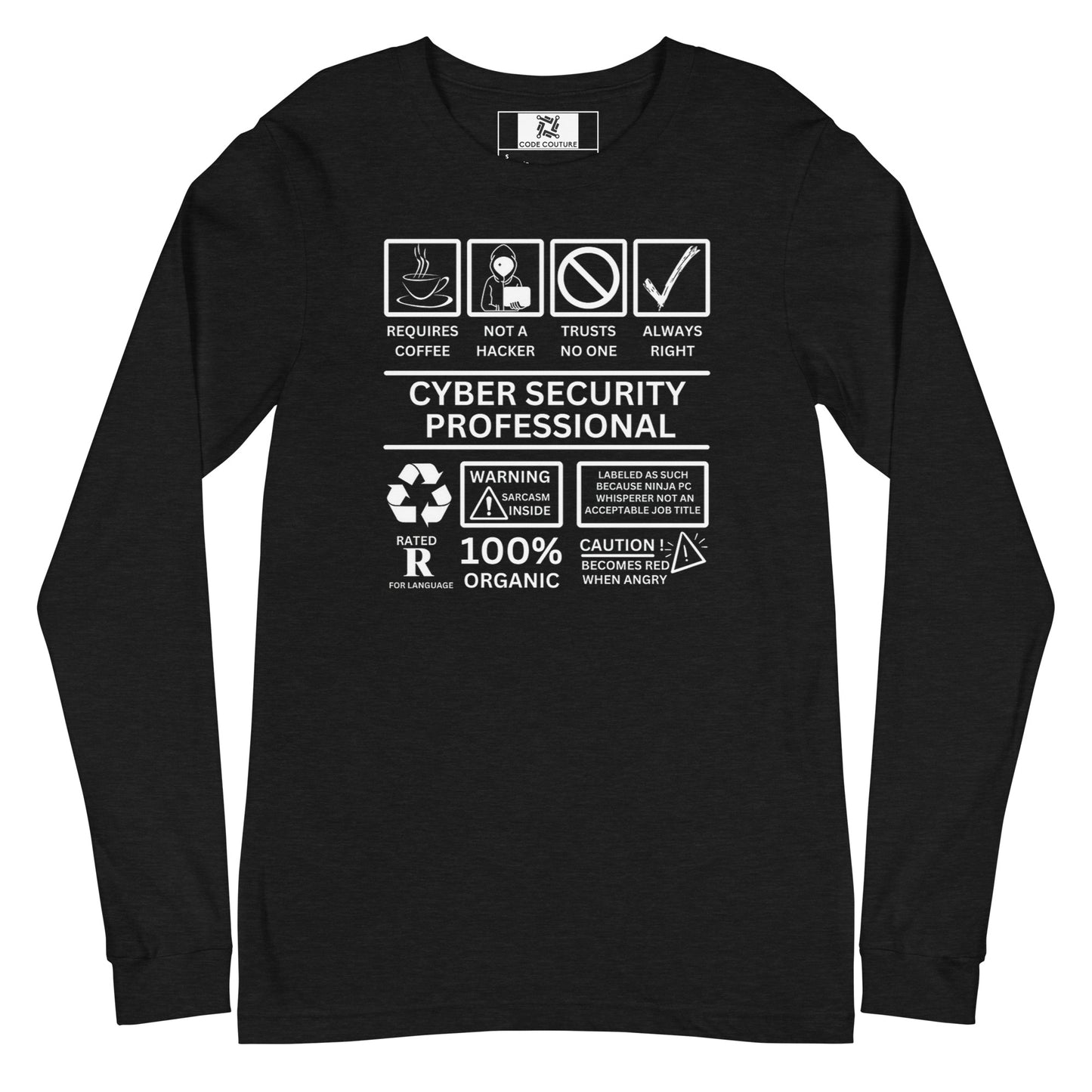 Cyber Security Professional Label - Dark