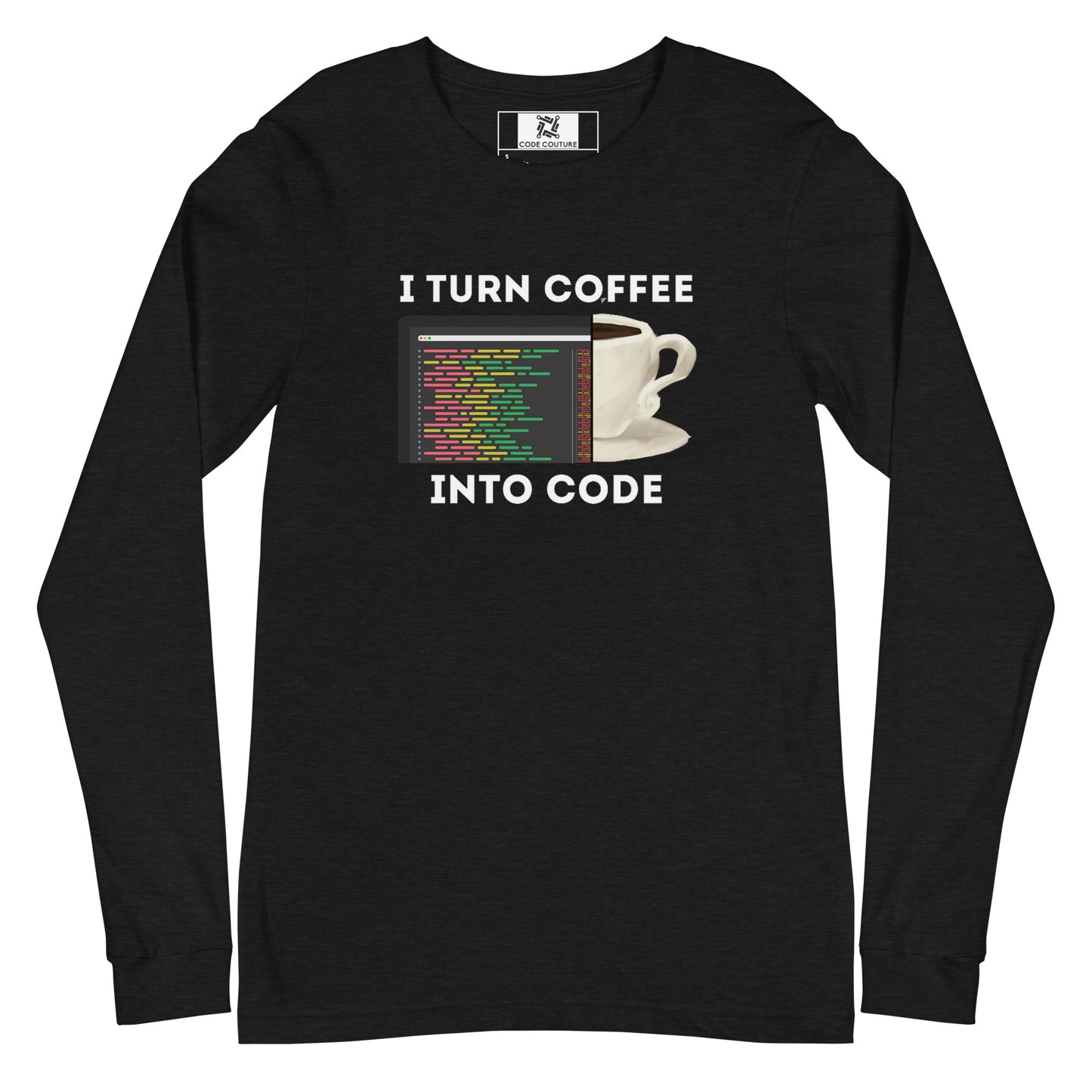 Coffee into code Long Sleeve - Dark