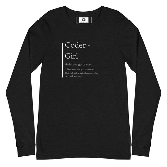 Coder Girl Long Sleeve - Dark
