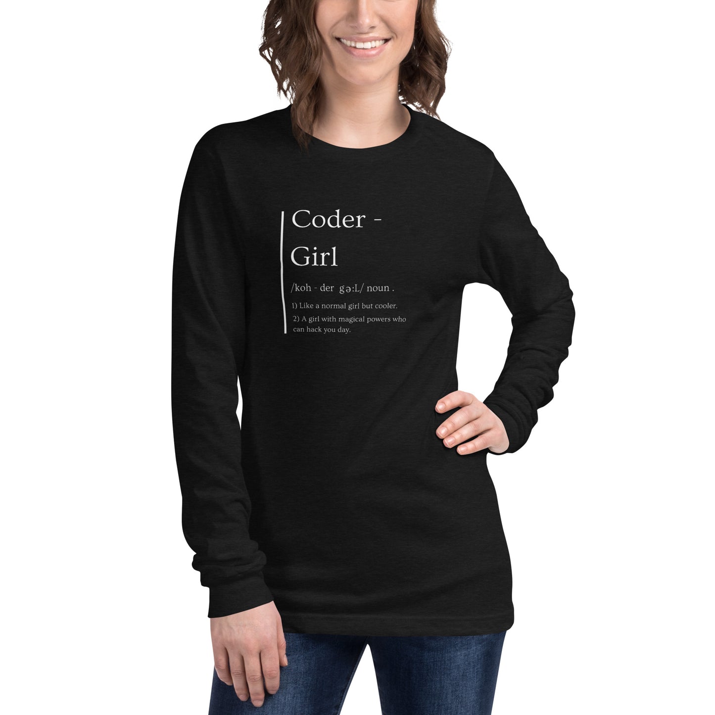 Coder Girl Long Sleeve - Dark