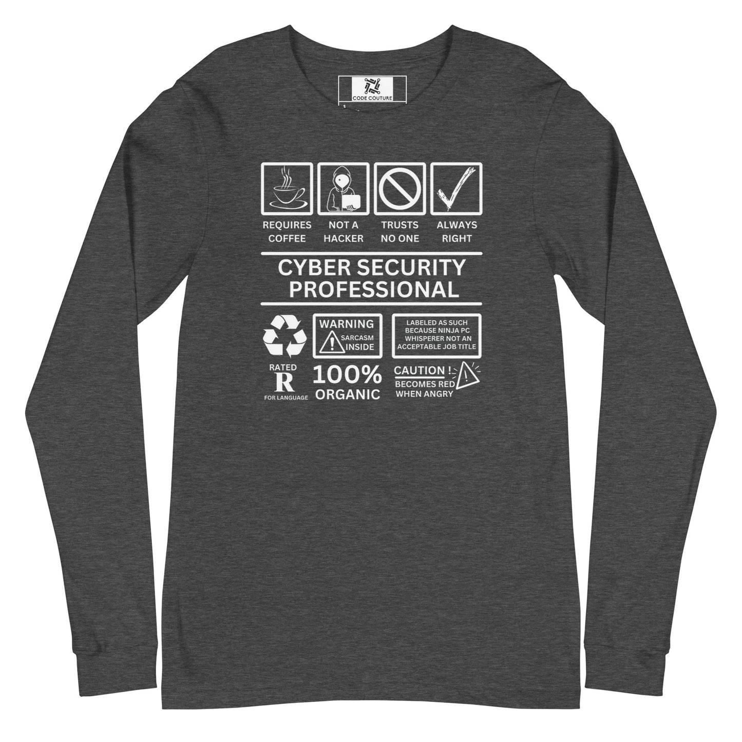 Cyber Security Professional Label - Dark