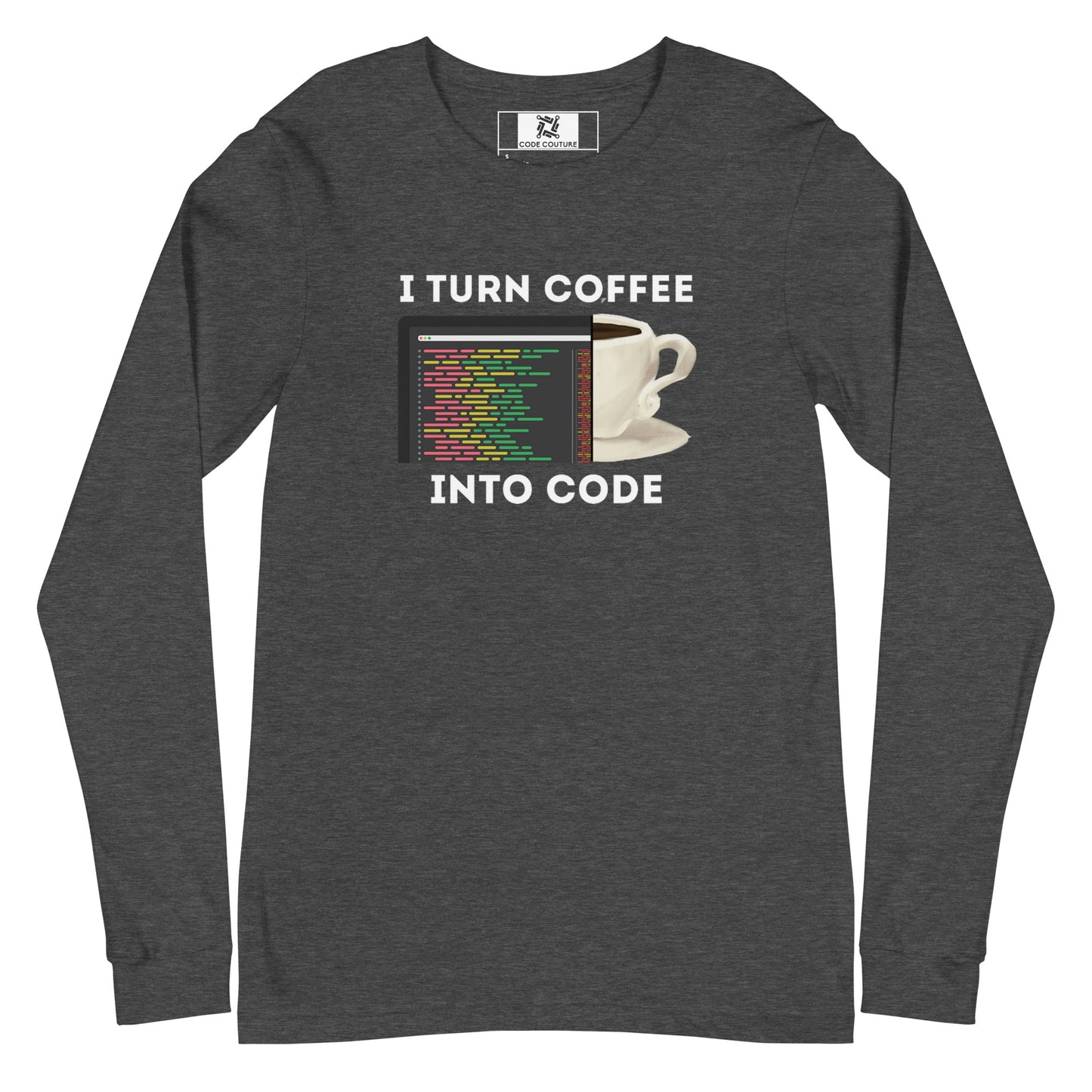 Coffee into code Long Sleeve - Dark