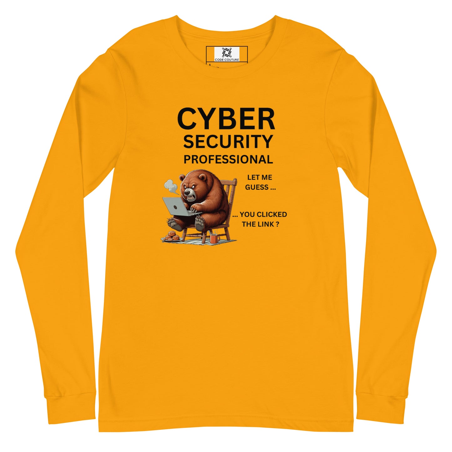 Cyber Security Bear Long Sleeve - Light