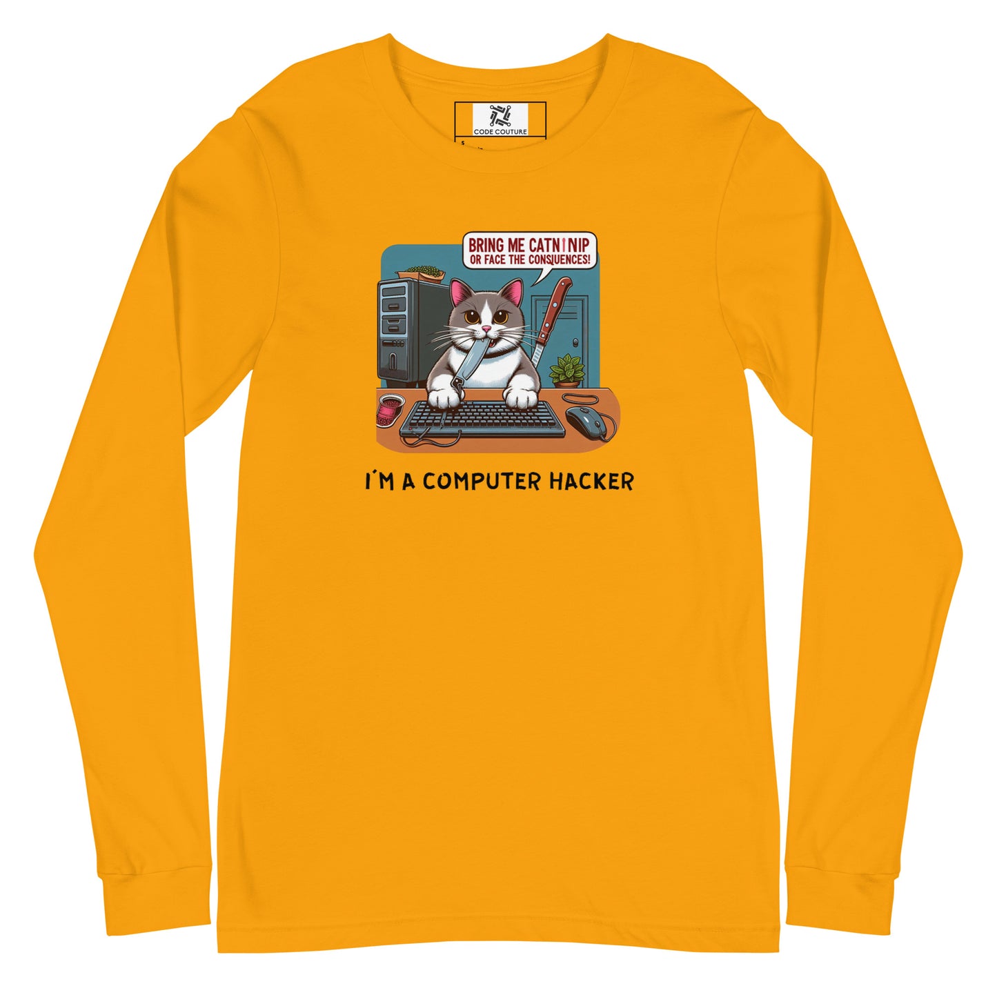 Hacker Kitty Long Sleeve