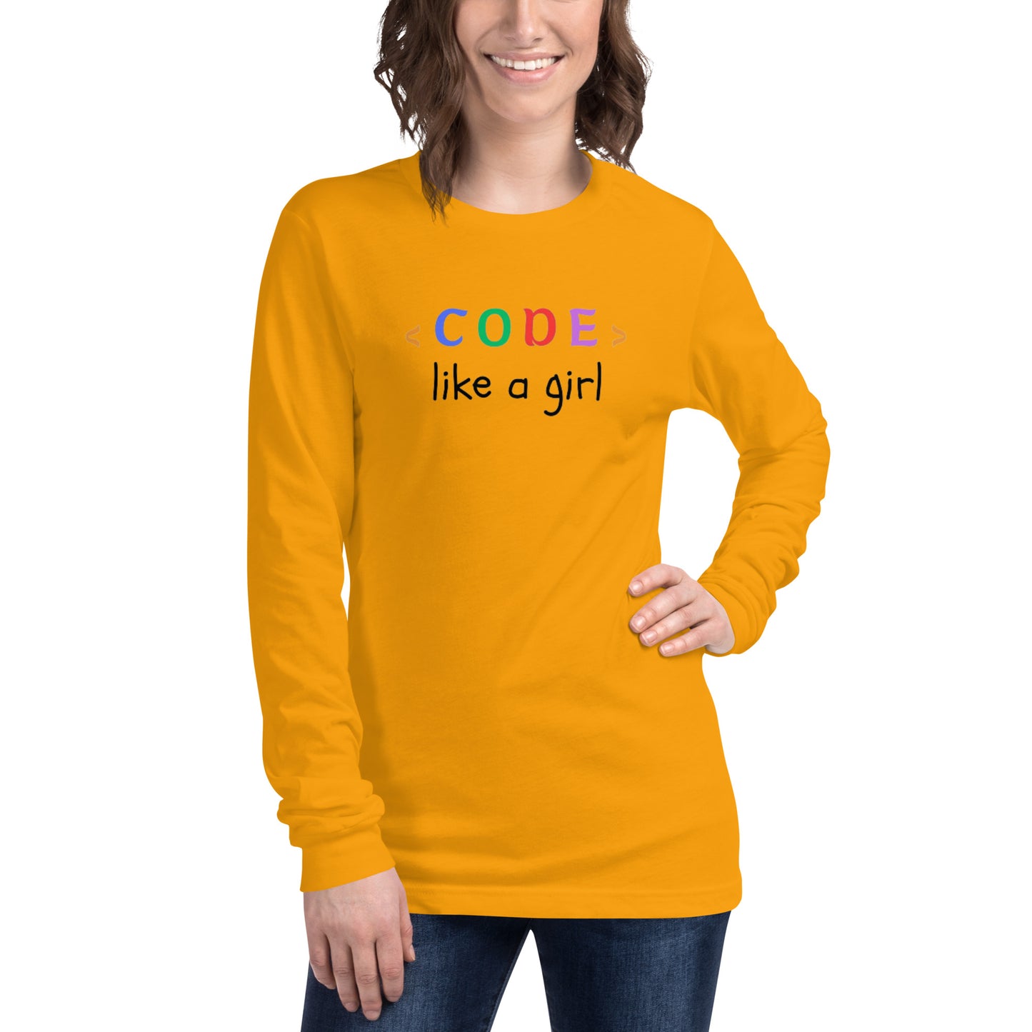 Code Like a Girl Long Sleeve