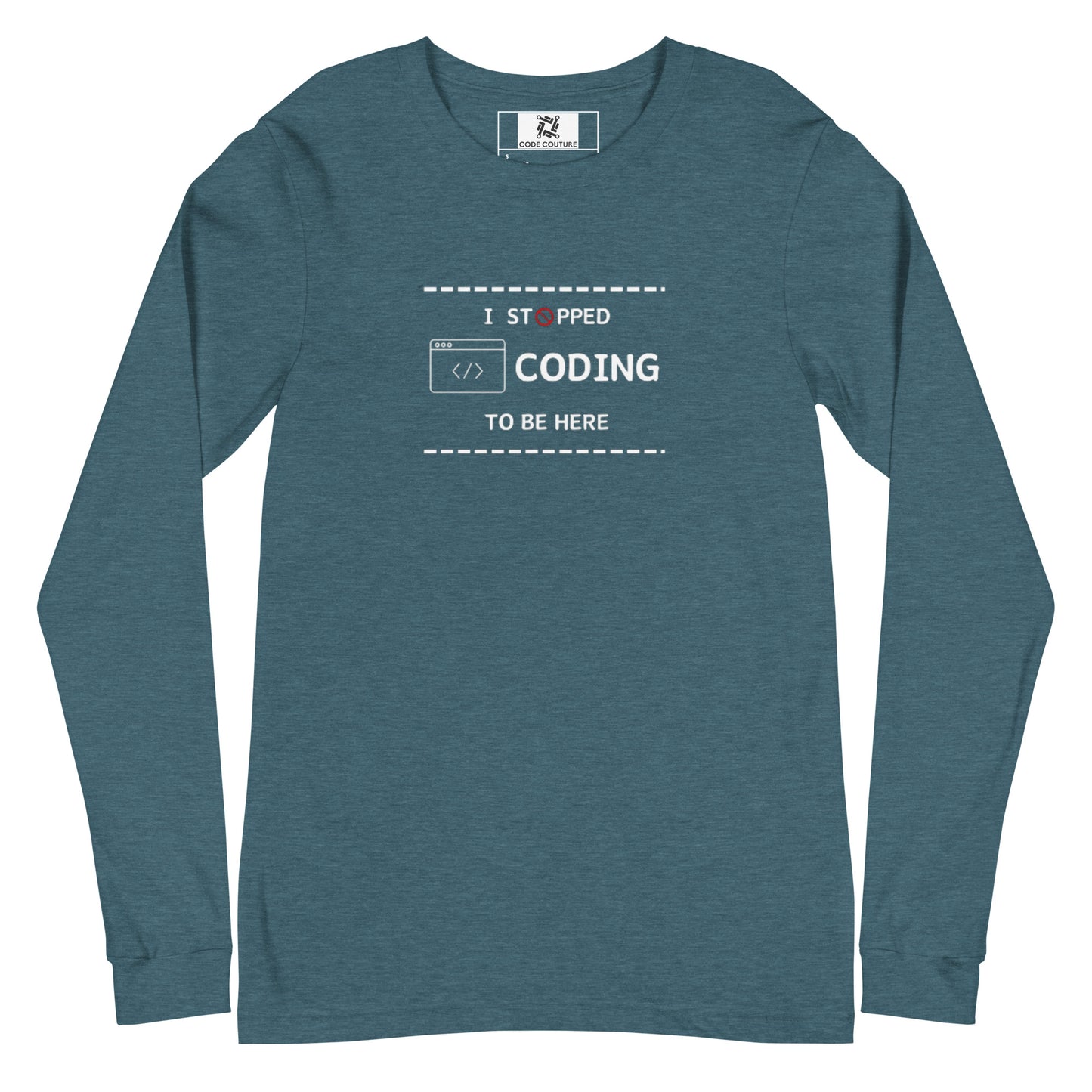 I Stopped Coding Long Sleeve - Dark