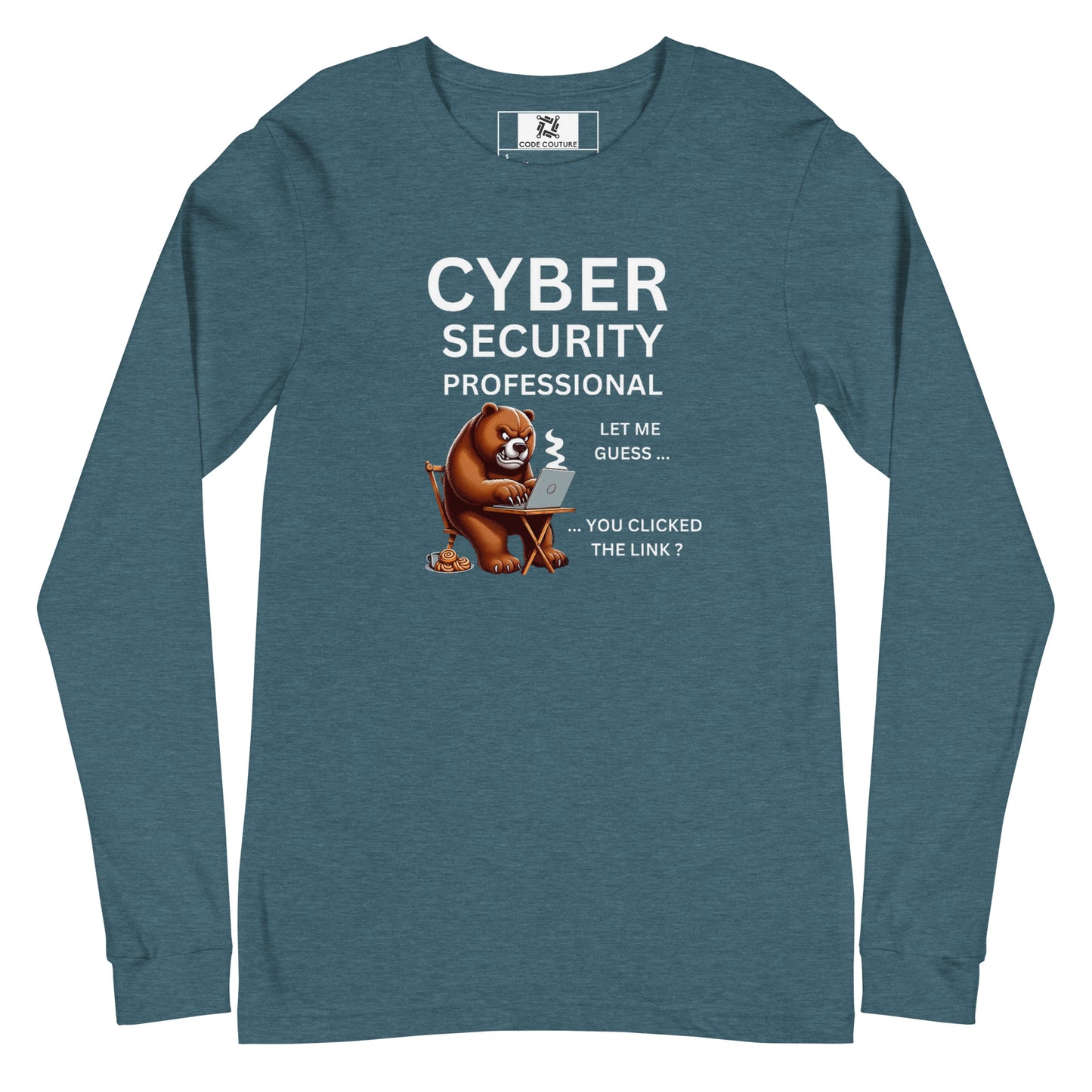 Very Angry Cyber Bear Long Sleeve - Dark