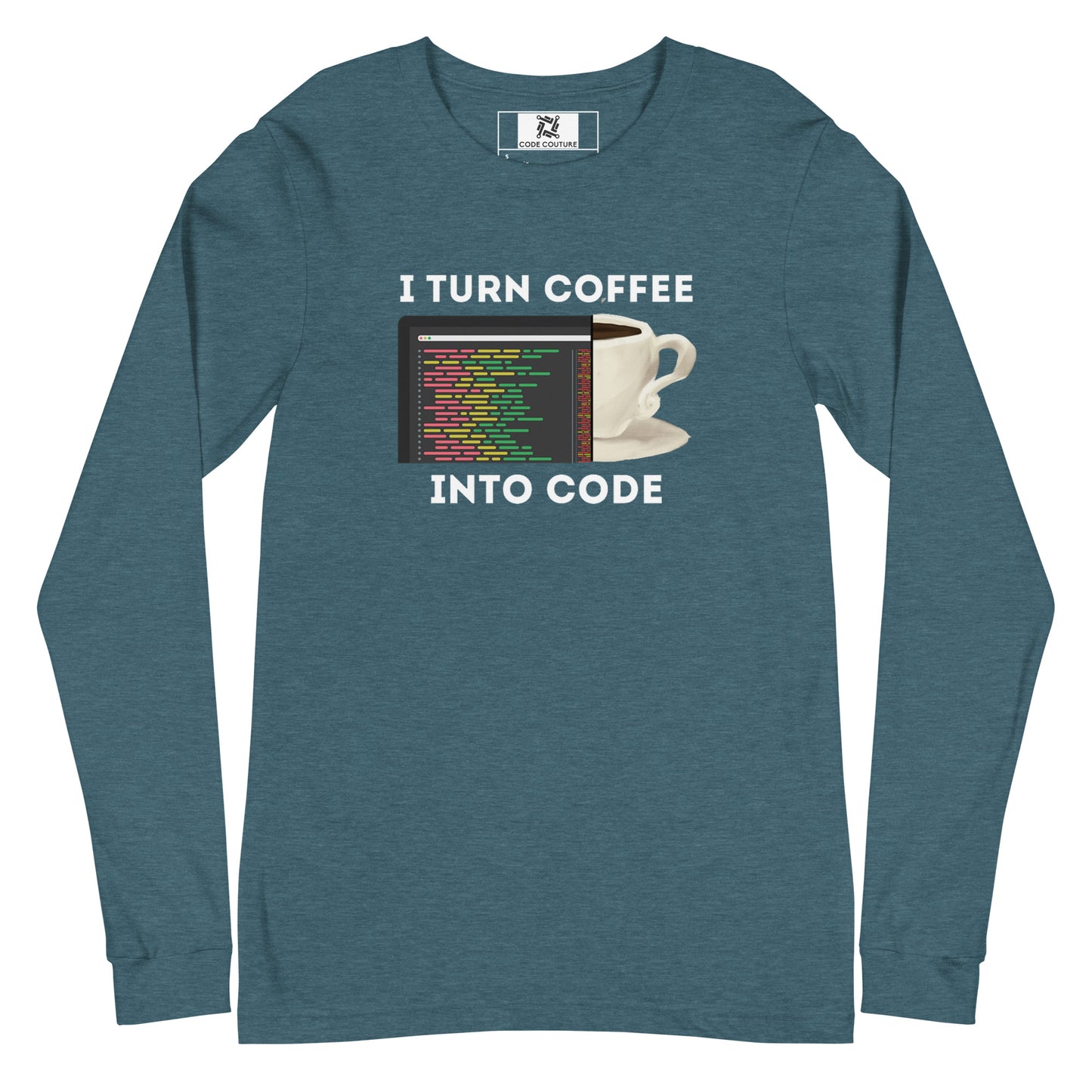 Coffee into code Long Sleeve - Dark