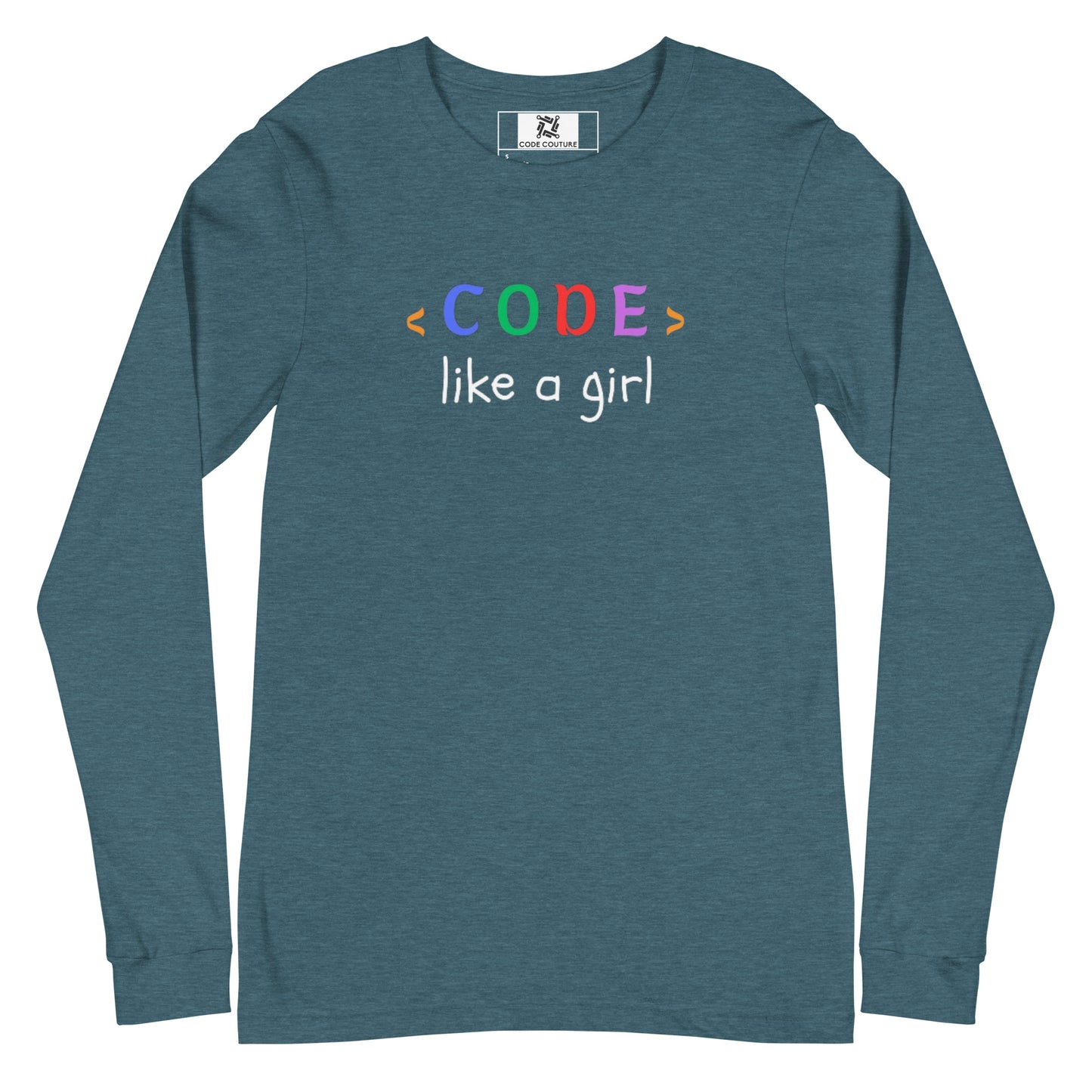 Code Like a Girl Long Sleeve - Dark