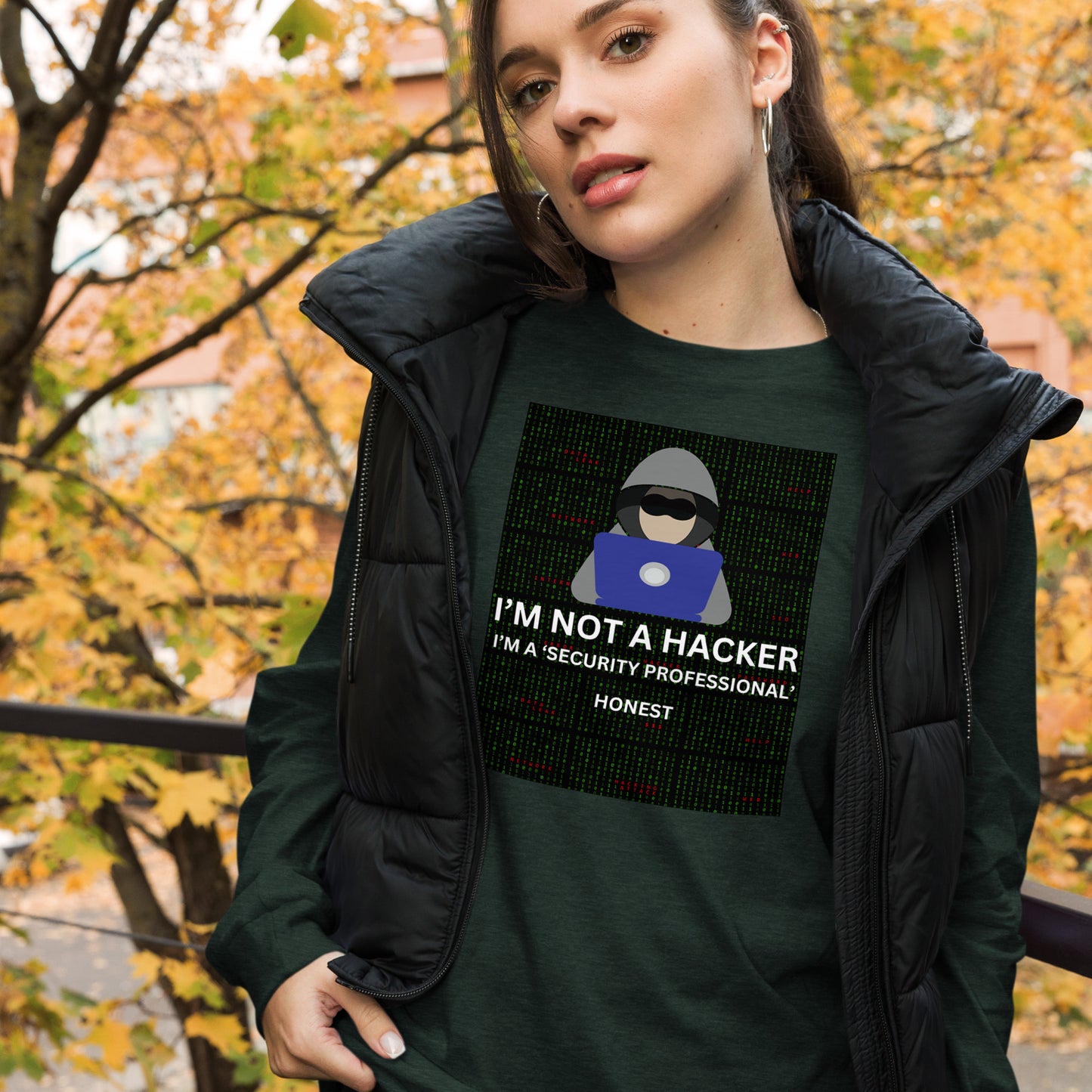 Not A Hacker Long Sleeve - Dark