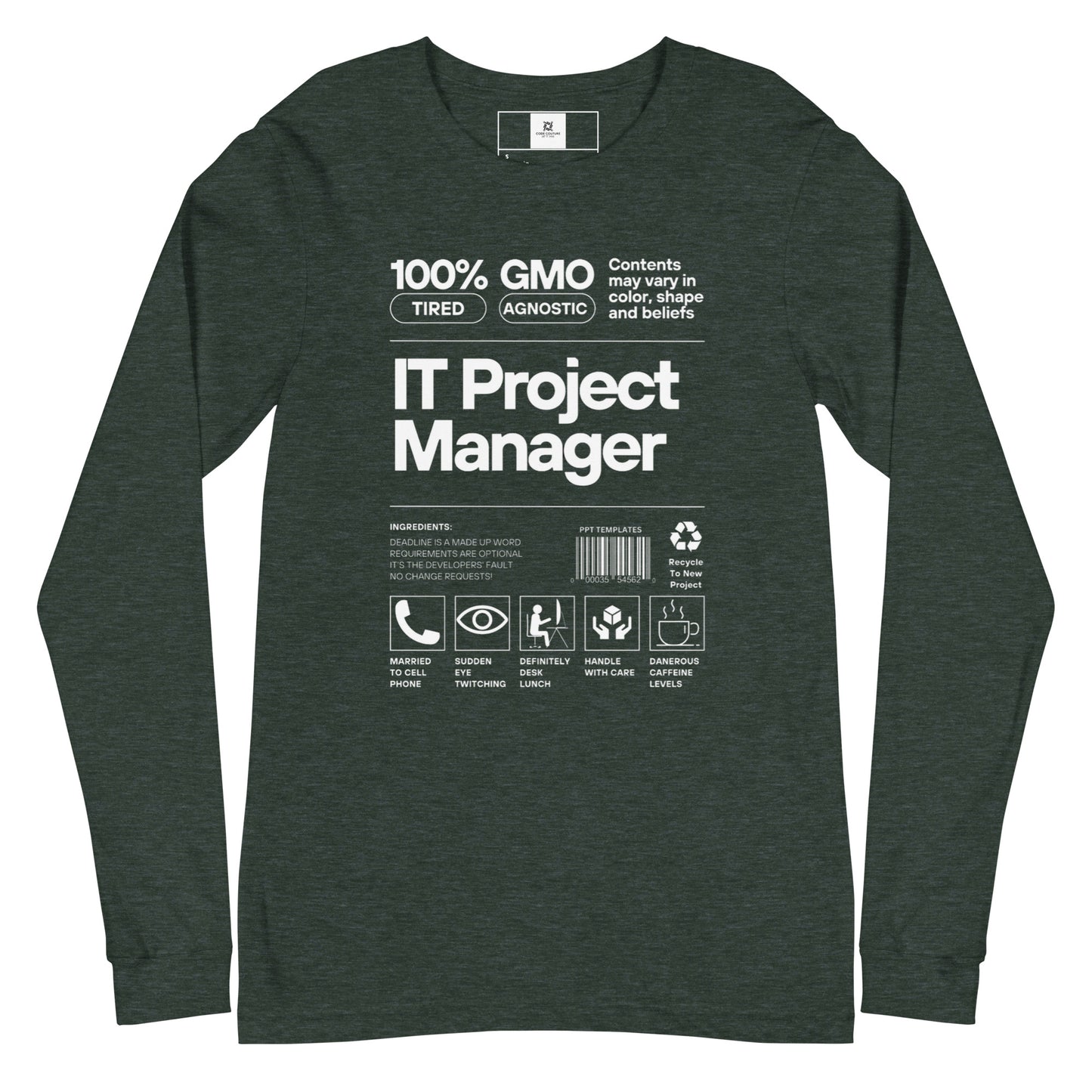 Project Manager Label Long Sleeve