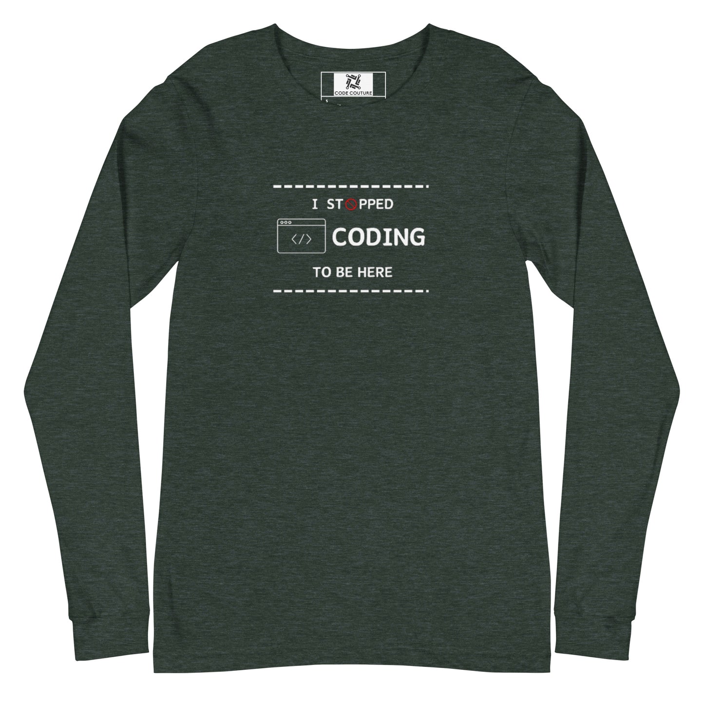 I Stopped Coding Long Sleeve - Dark