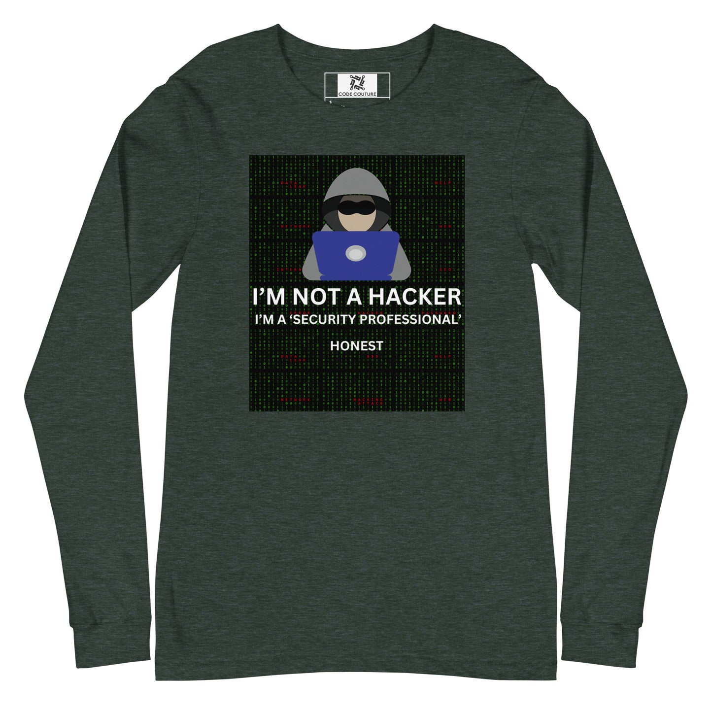 Not A Hacker Long Sleeve - Dark