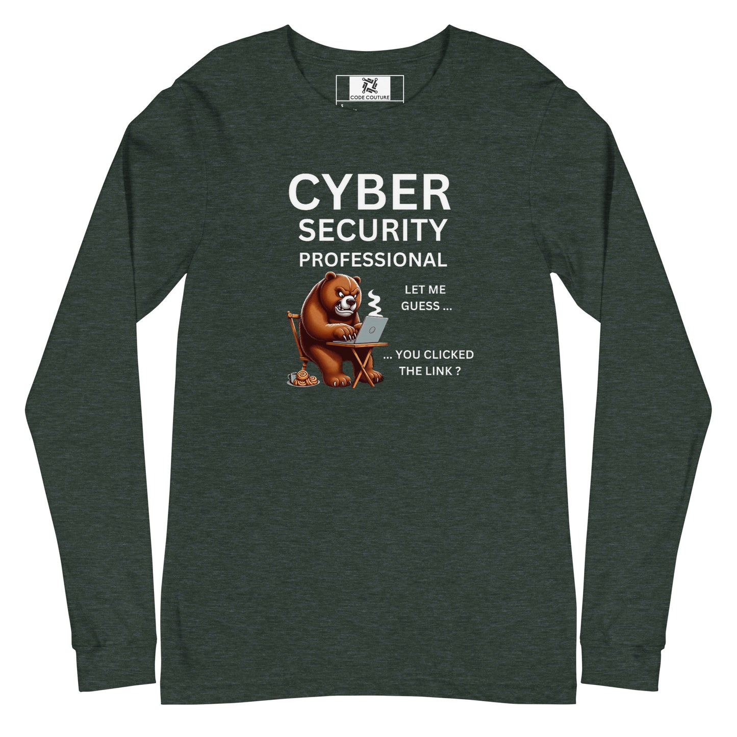 Very Angry Cyber Bear Long Sleeve - Dark