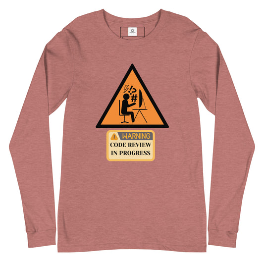 Warning Code Review Long Sleeve - Light