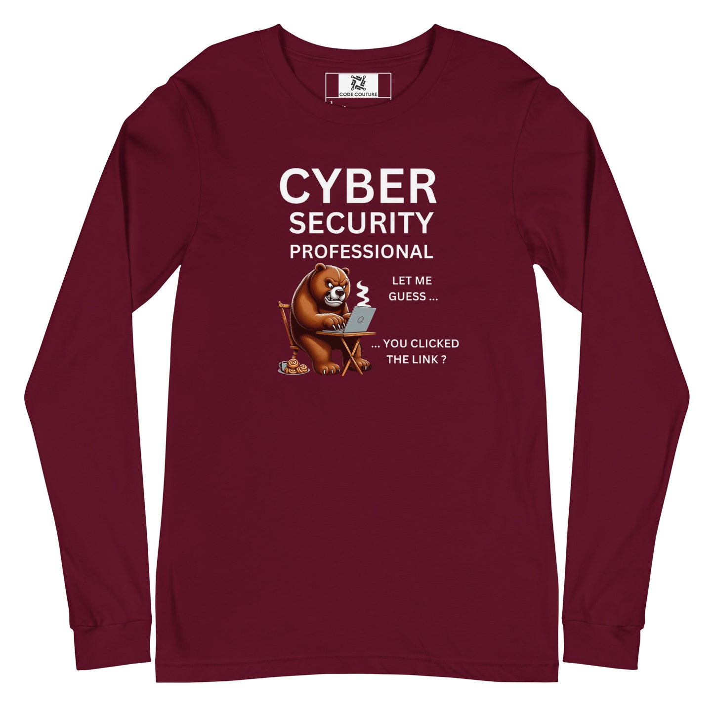 Very Angry Cyber Bear Long Sleeve - Dark