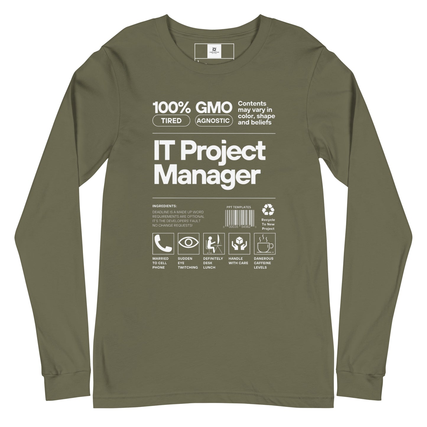 Project Manager Label Long Sleeve