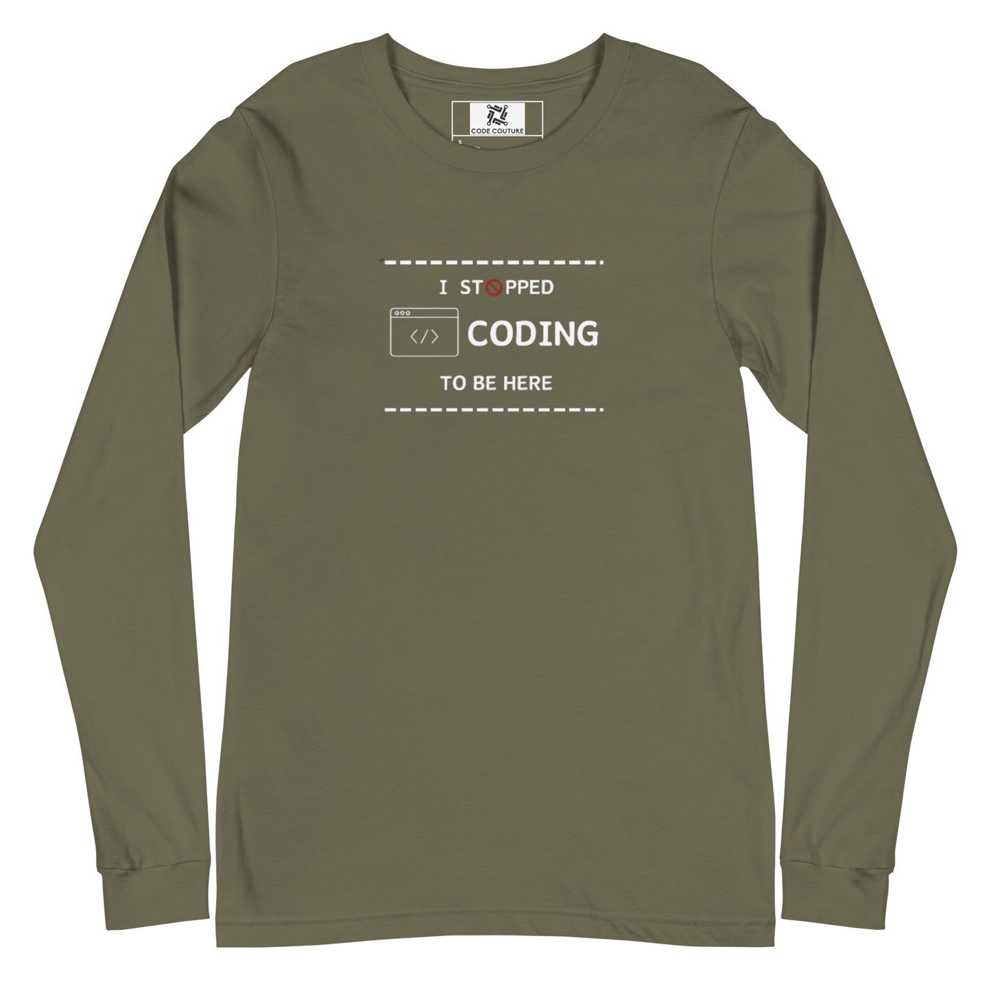 I Stopped Coding Long Sleeve - Dark