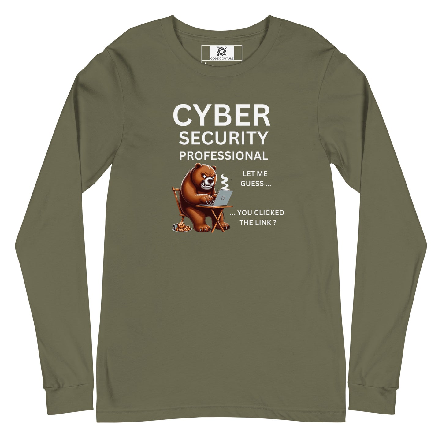 Very Angry Cyber Bear Long Sleeve - Dark