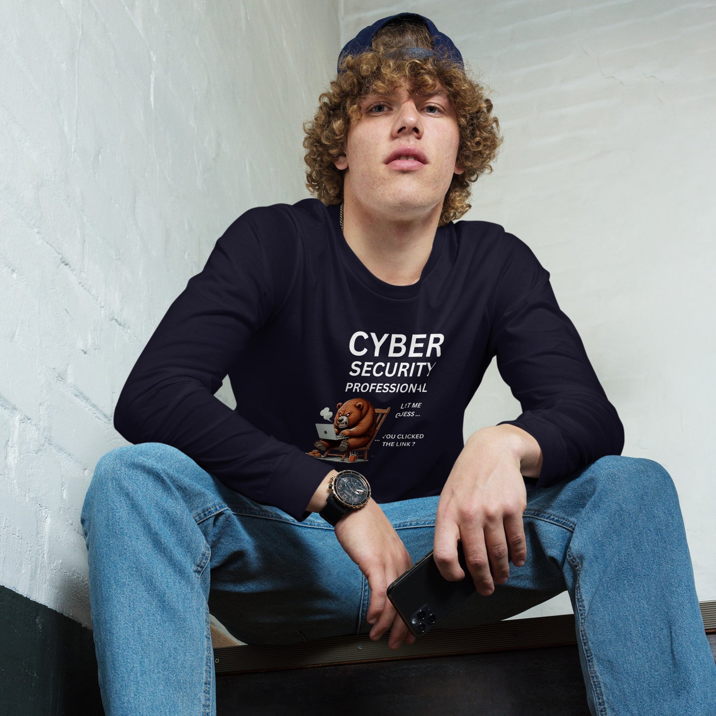 Cyber Security Bear Long Sleeve