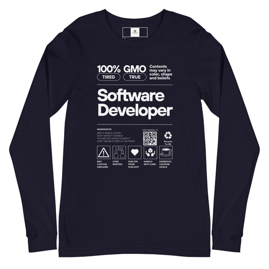 Software Developer Label Long Sleeve