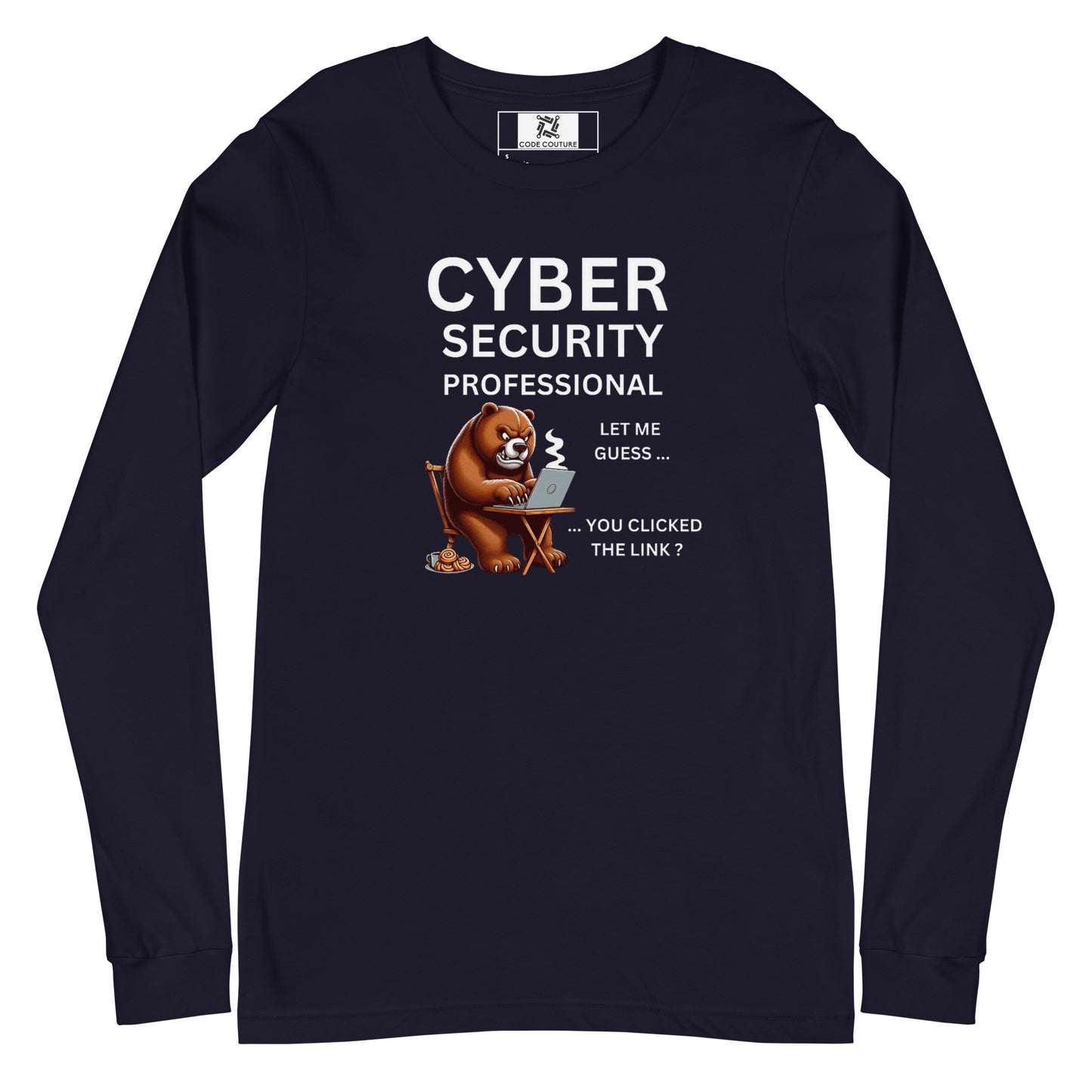 Very Angry Cyber Bear Long Sleeve - Dark