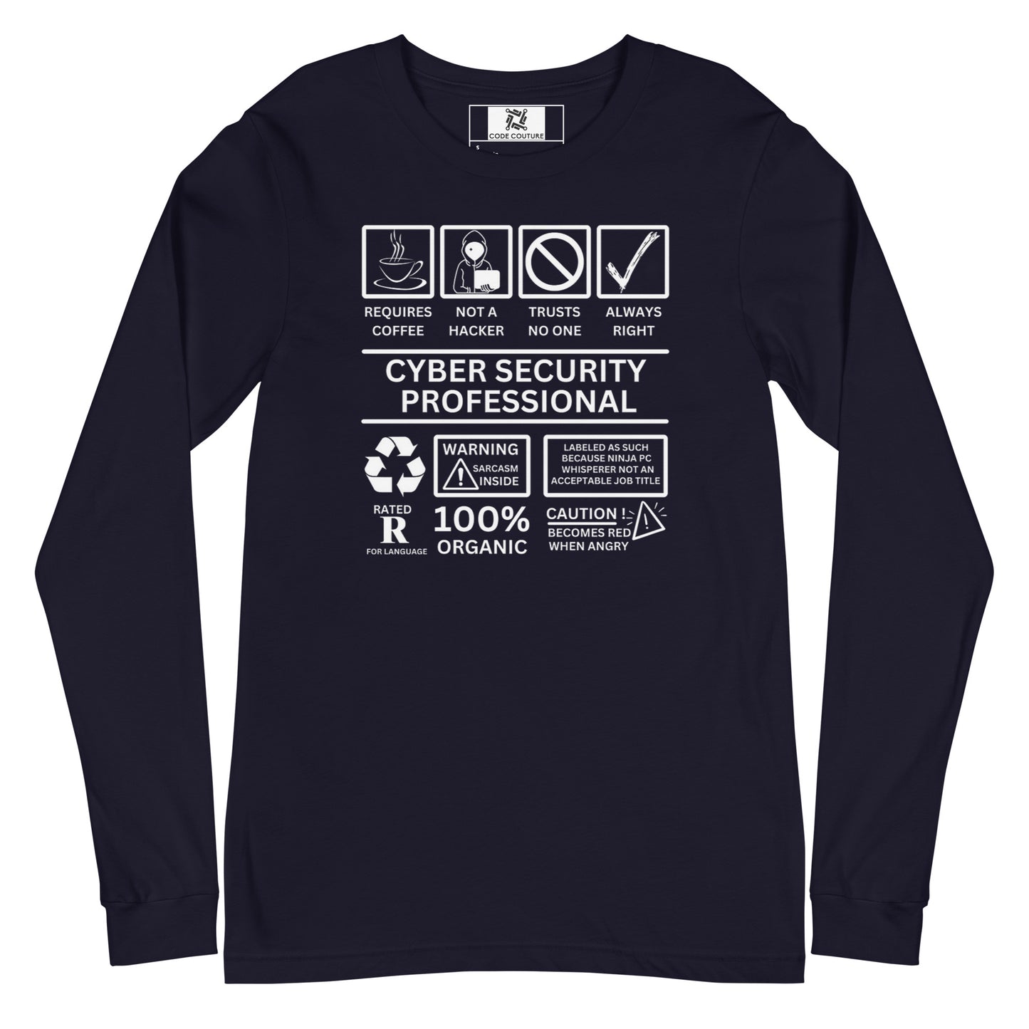 Cyber Security Professional Label - Dark