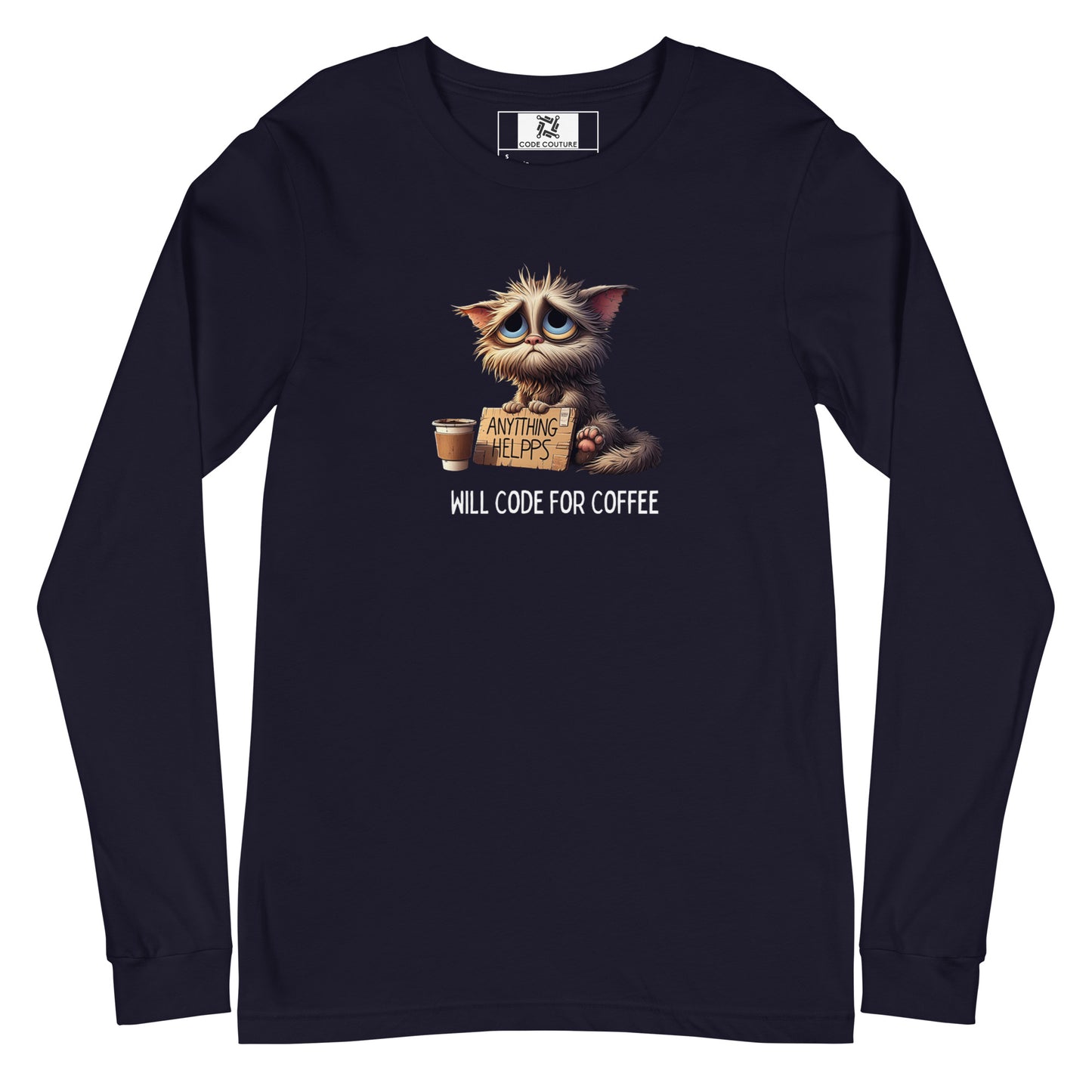 Sad Kitty Long Sleeve - Dark